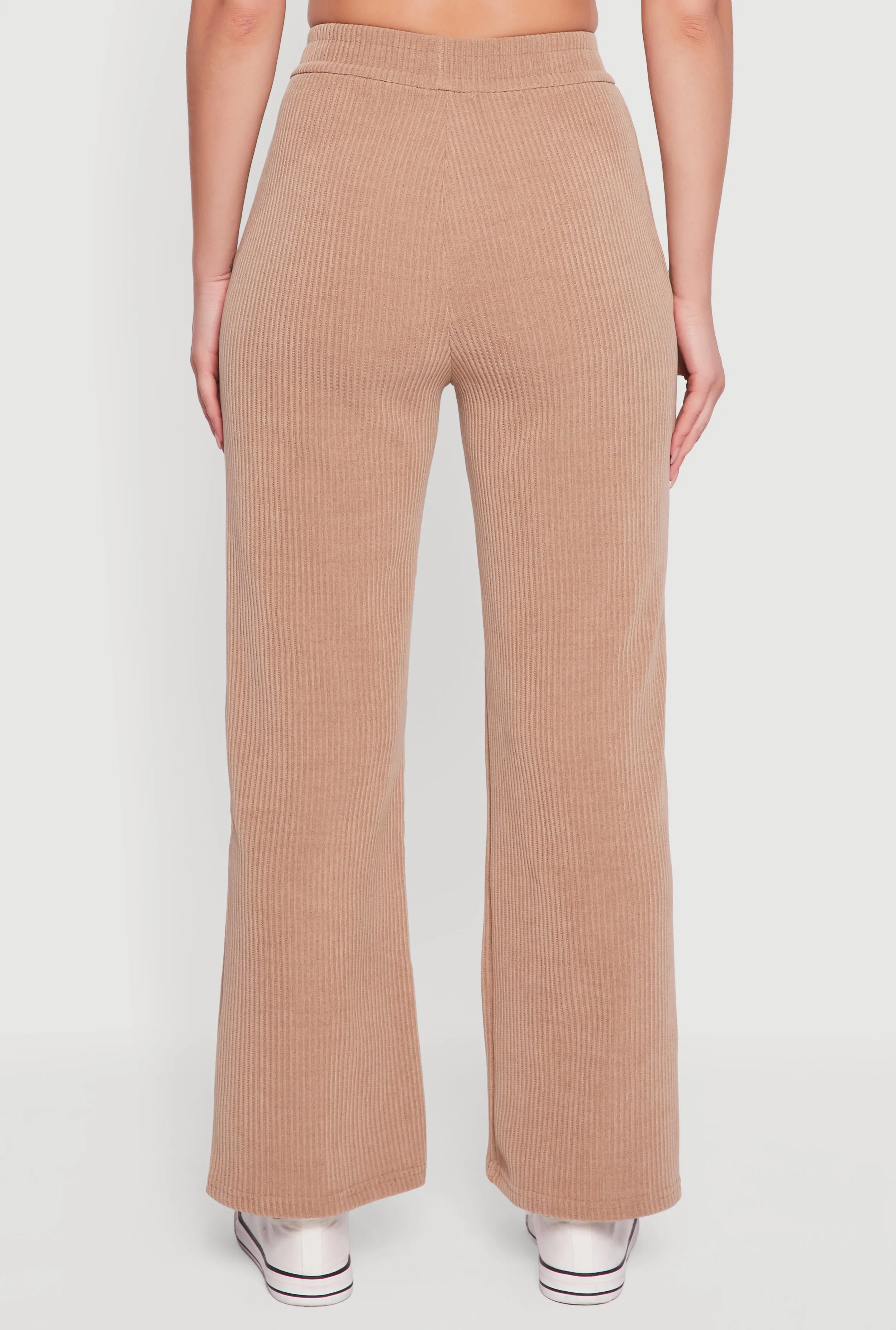 Mid Rise Straight Leg Ribbed Knit Pants sold by Rainbow product image thumbnail 5