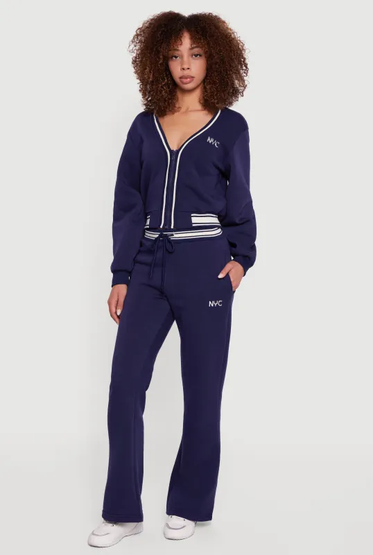 NYC Fleece Bootcut Sweatpants sold by Rainbow