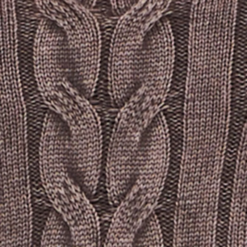 Plus Size Long Sleeve Cable Knit Crew Neck Sweater sold by Rainbow product image thumbnail 4