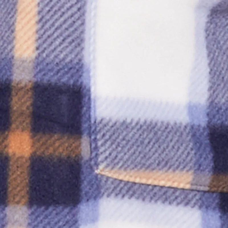 Plus Size Shawl Collar Plaid Sherpa Shacket sold by Rainbow product image thumbnail 4