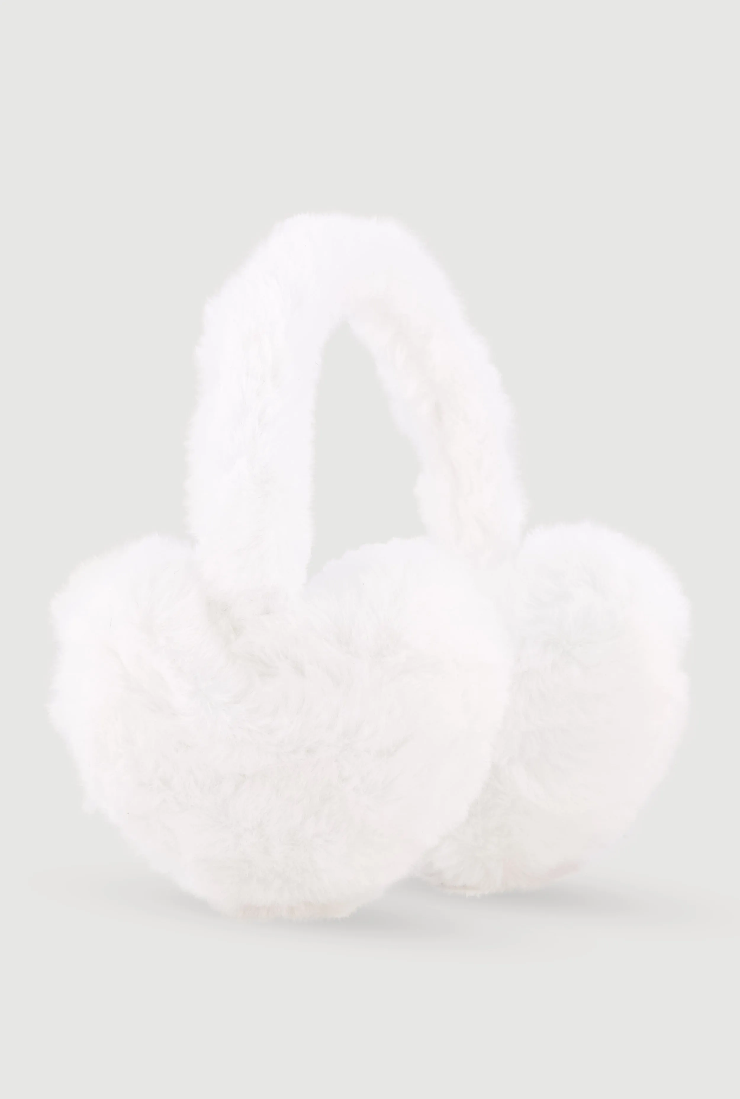 Faux Fur Heart Earmuffs sold by Rainbow