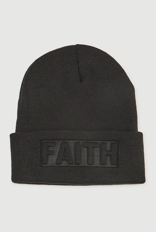 Faith Embossed Beanie sold by Rainbow