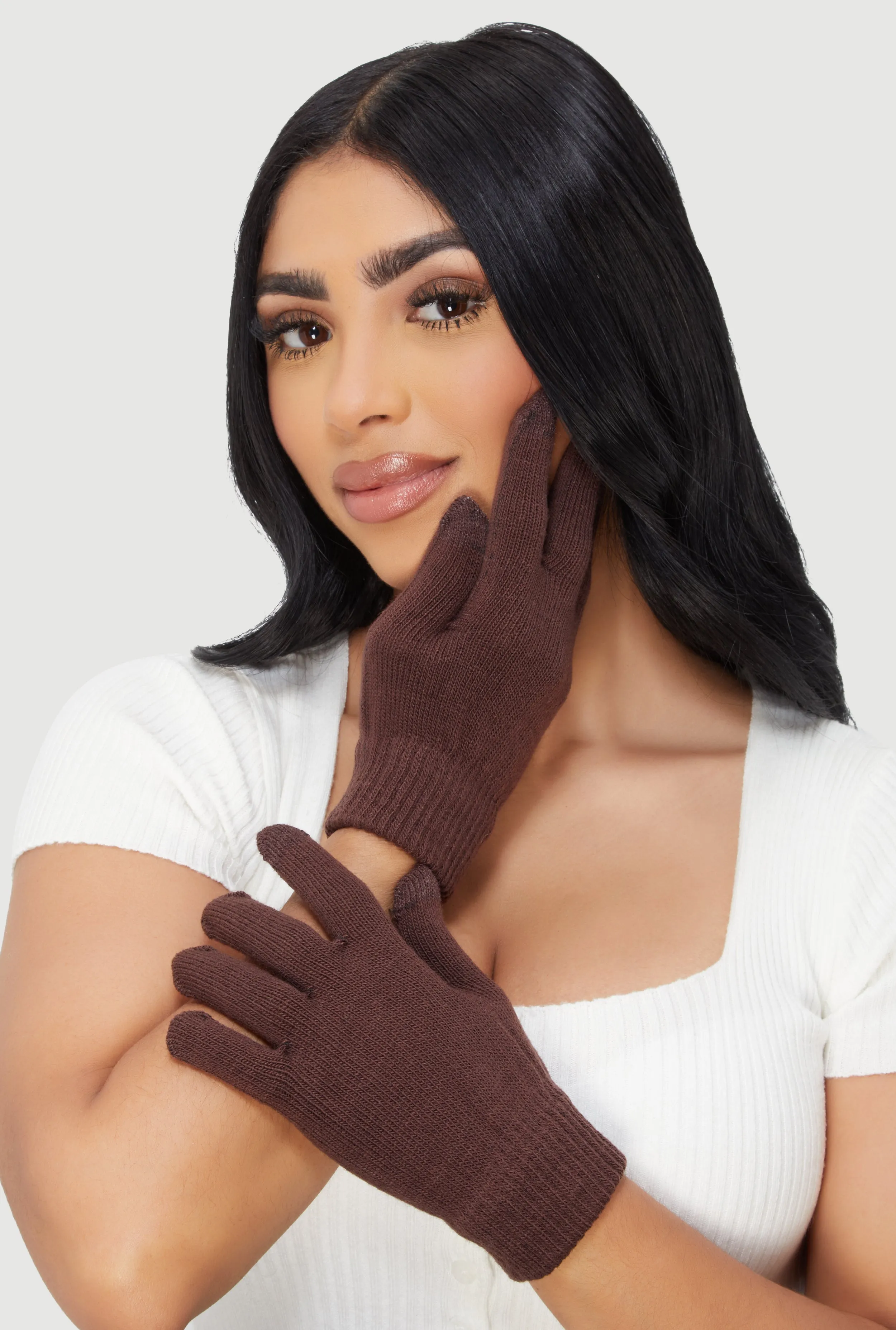 Fingerless and Full Finger Texting Gloves 2 Pack sold by Rainbow product image thumbnail 2