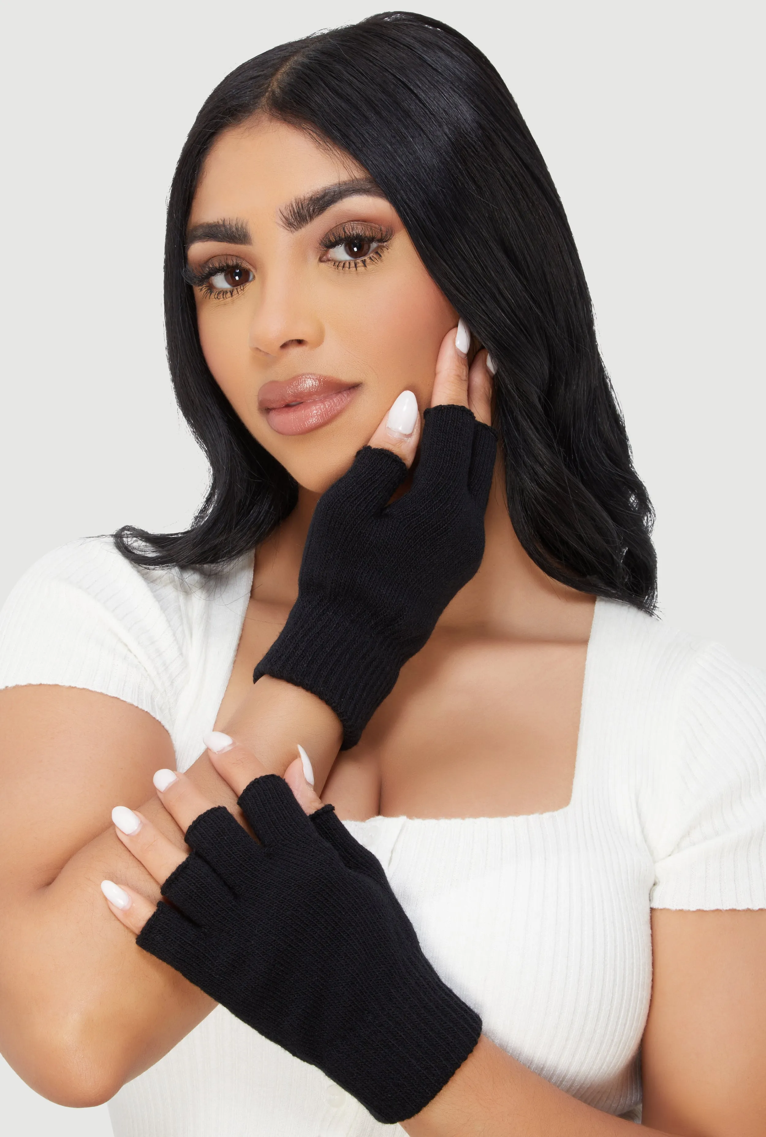 Fingerless and Full Finger Texting Gloves 2 Pack sold by Rainbow product image thumbnail 3