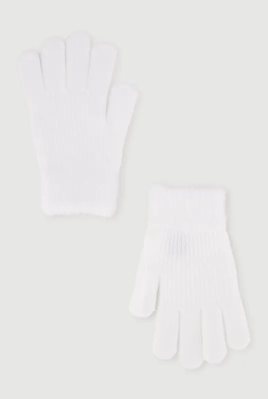 Gloves with Eyelash Knit Cuff sold by Rainbow