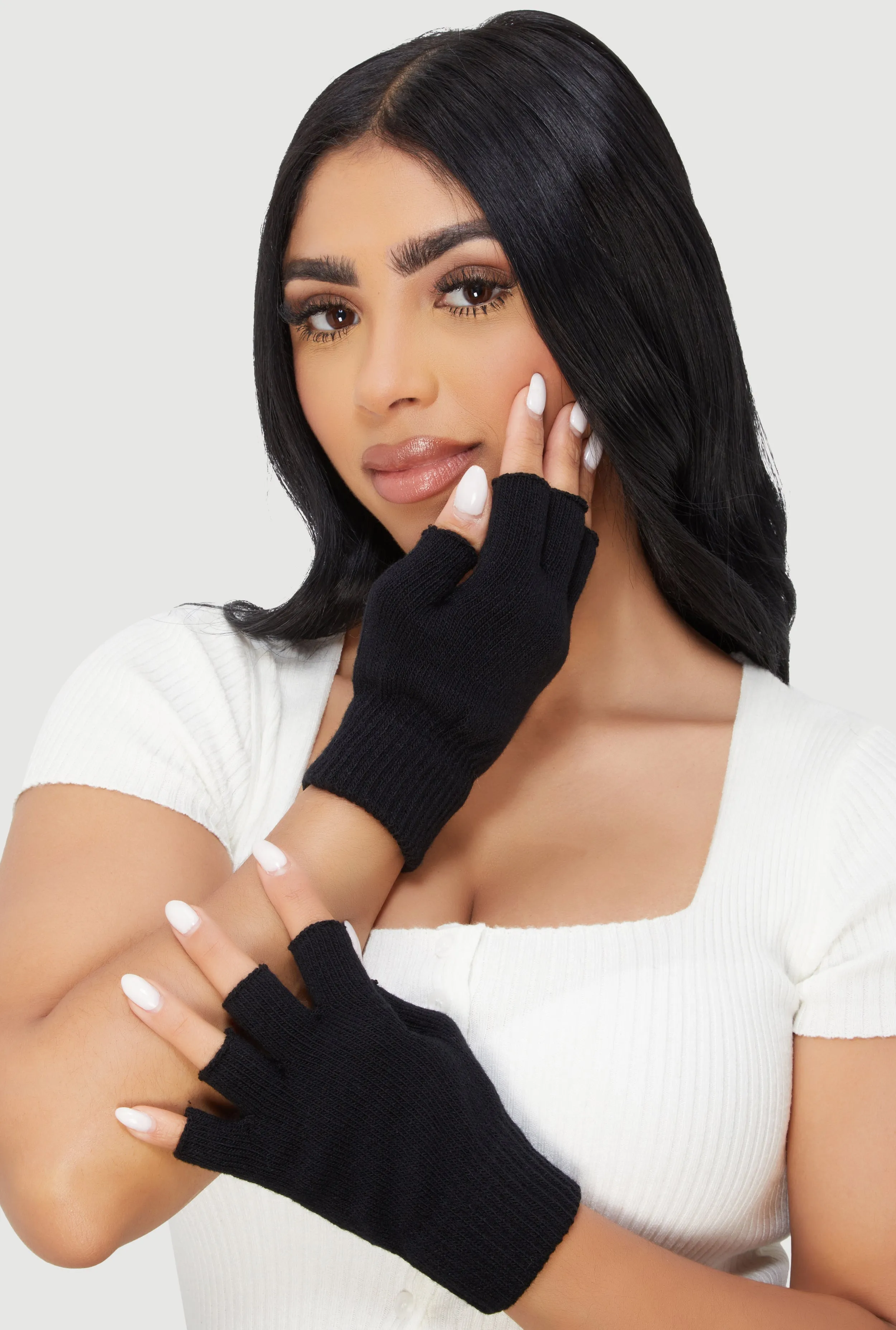 Fingerless and Full Finger Texting Gloves 2 Pack sold by Rainbow product image thumbnail 3