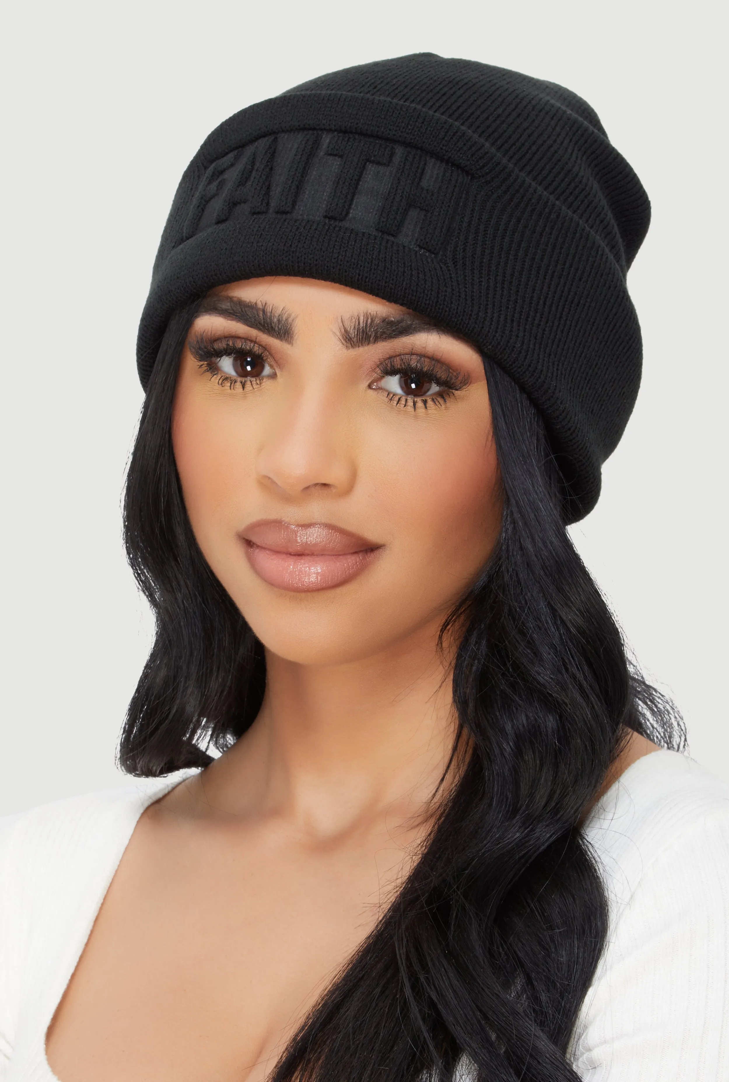 Faith Embossed Beanie sold by Rainbow product image thumbnail 2