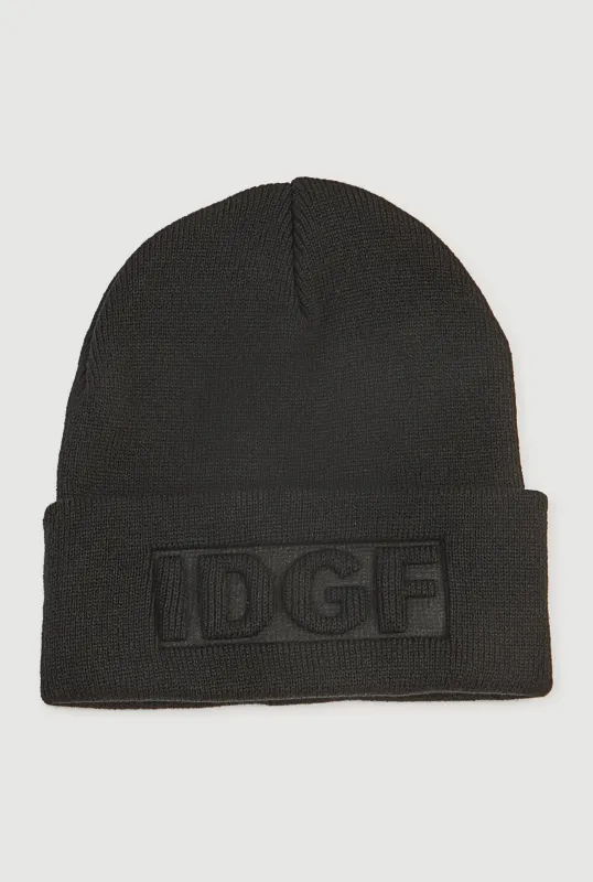 Graphic Embossed Beanie sold by Rainbow