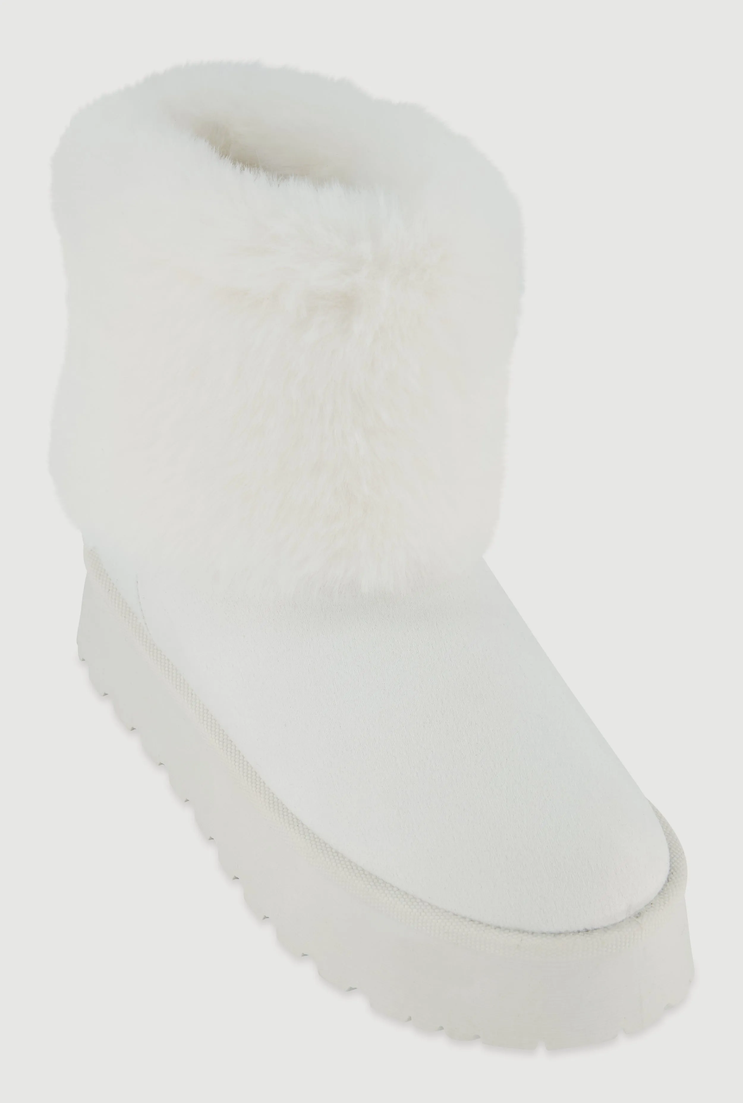 Platform Booties with Faux Fur Cuff sold by Rainbow product image thumbnail 2