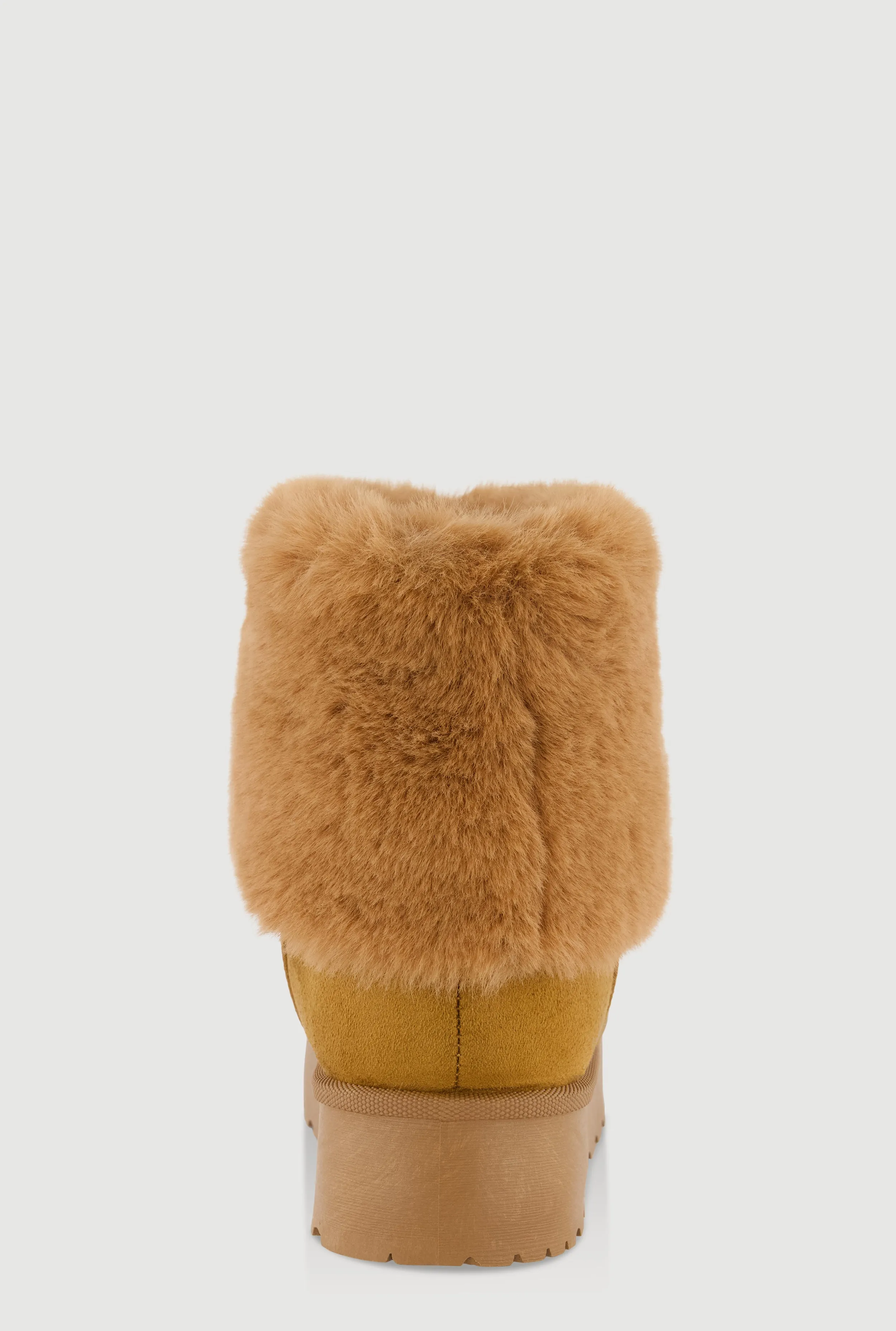 Platform Booties with Faux Fur Cuff sold by Rainbow product image thumbnail 3