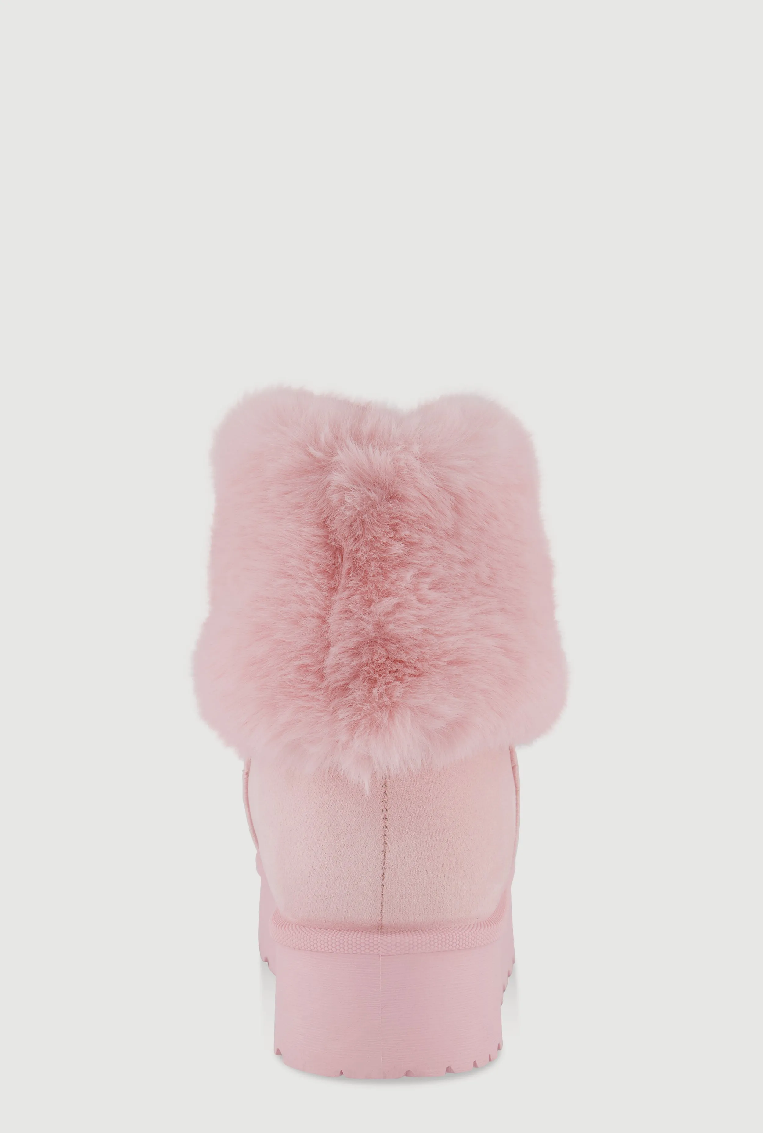 Platform Booties with Faux Fur Cuff sold by Rainbow product image thumbnail 3