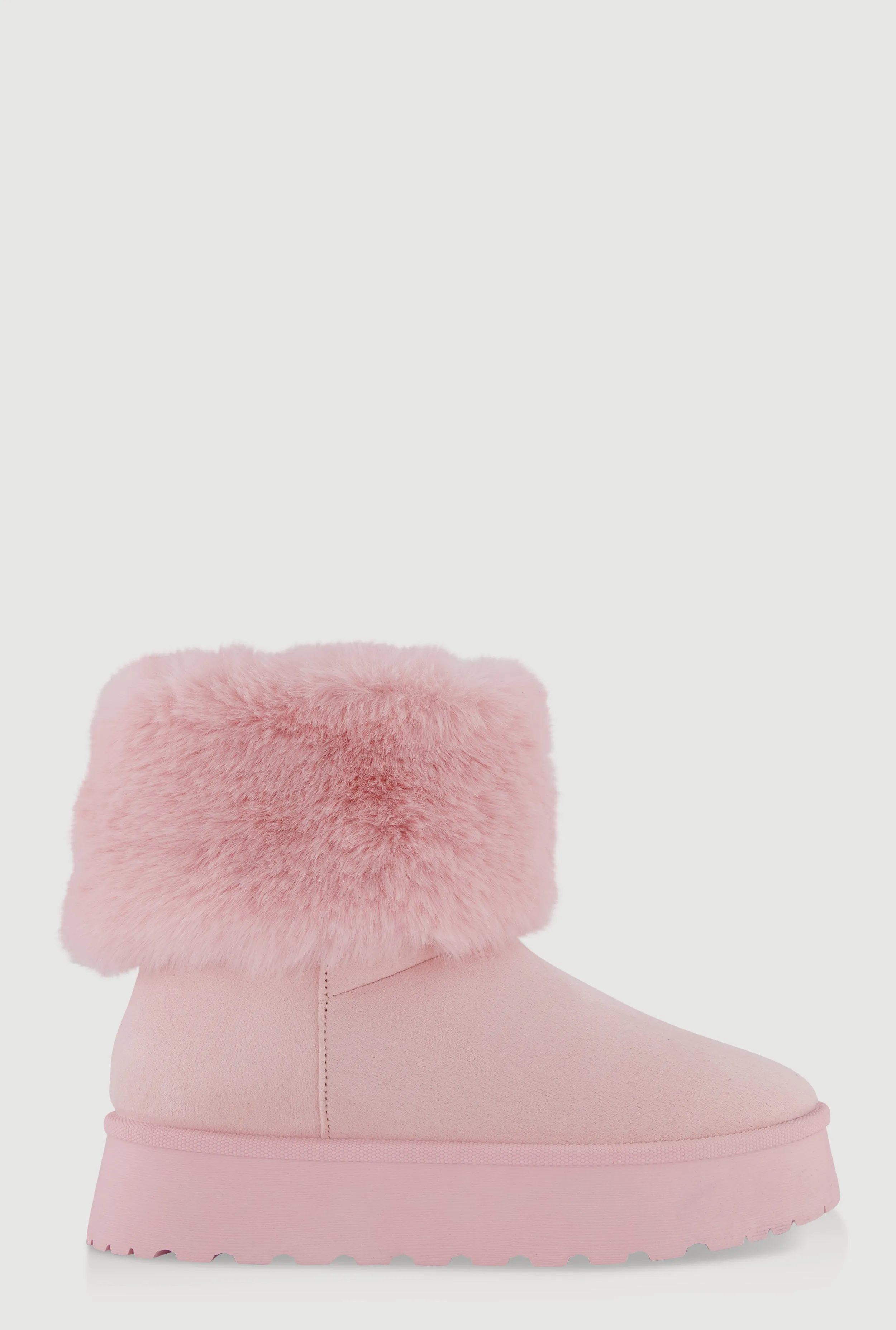Platform Booties with Faux Fur Cuff sold by Rainbow product image thumbnail 2