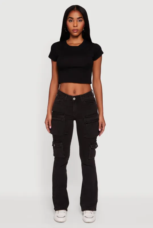 VIP Mid Rise Bootcut Cargo Jeans sold by Rainbow