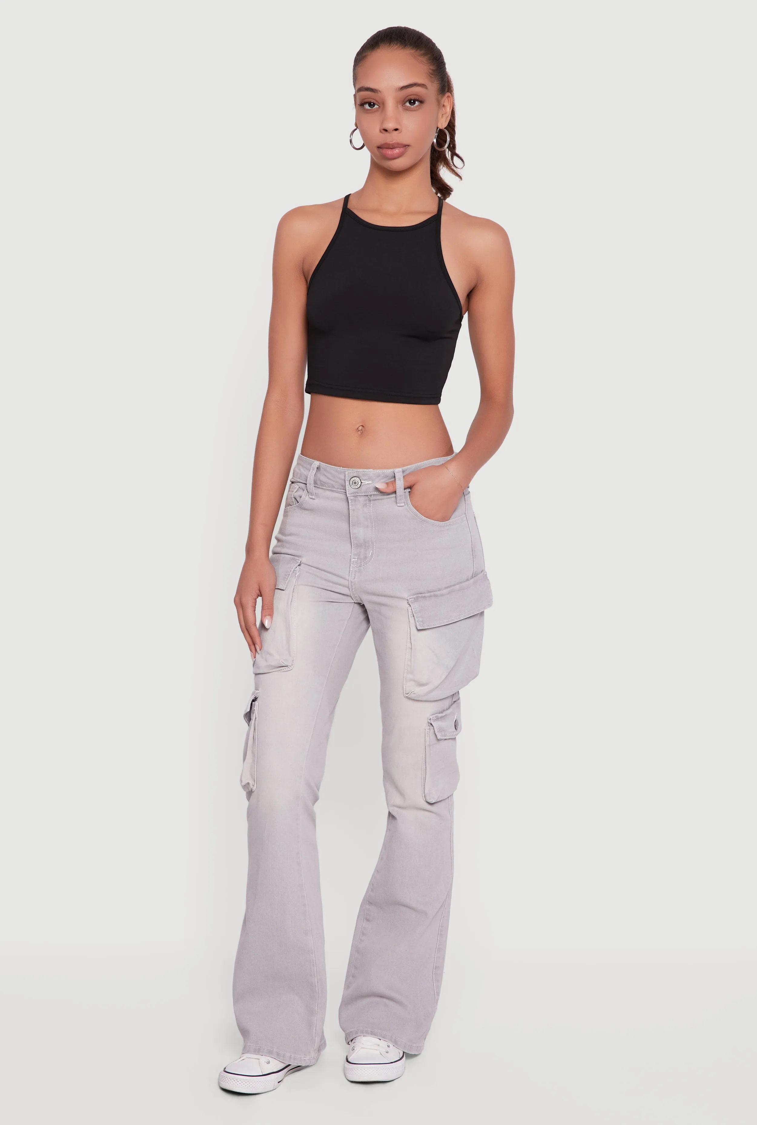 VIP Mid Rise Bootcut Cargo Jeans sold by Rainbow