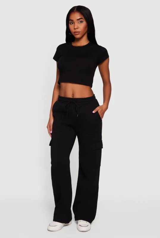 Fleece Cargo Sweatpants sold by Rainbow