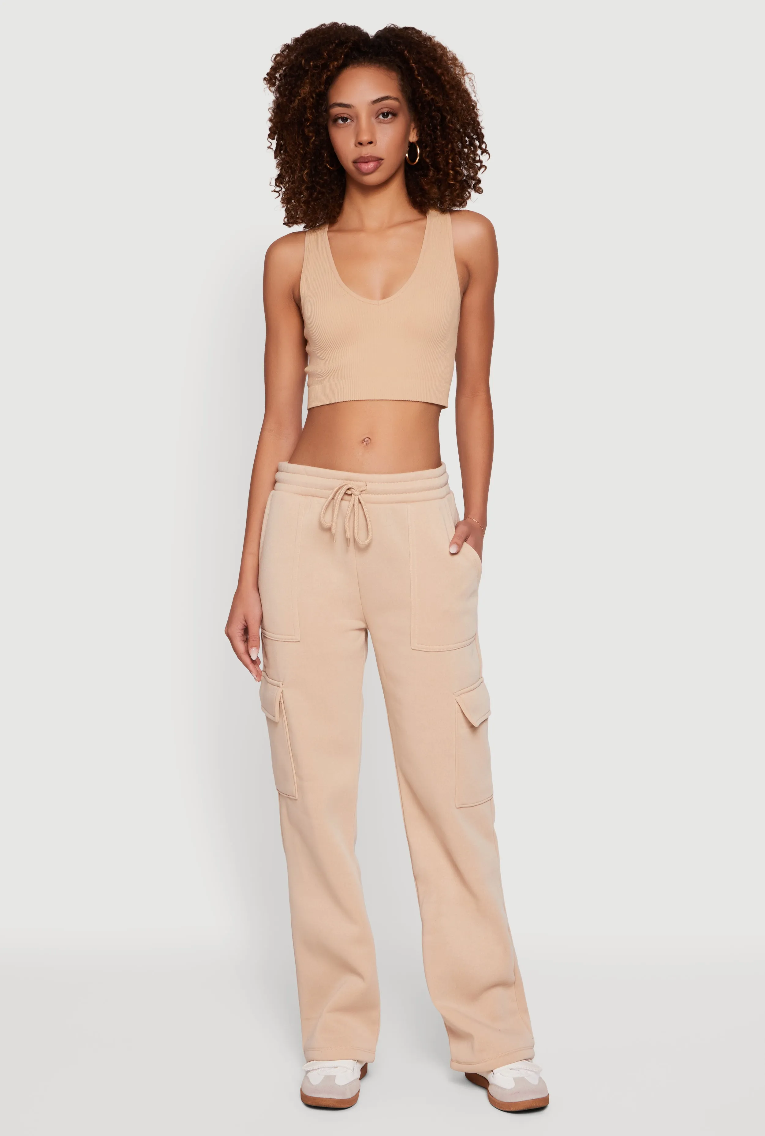 Fleece Cargo Sweatpants sold by Rainbow