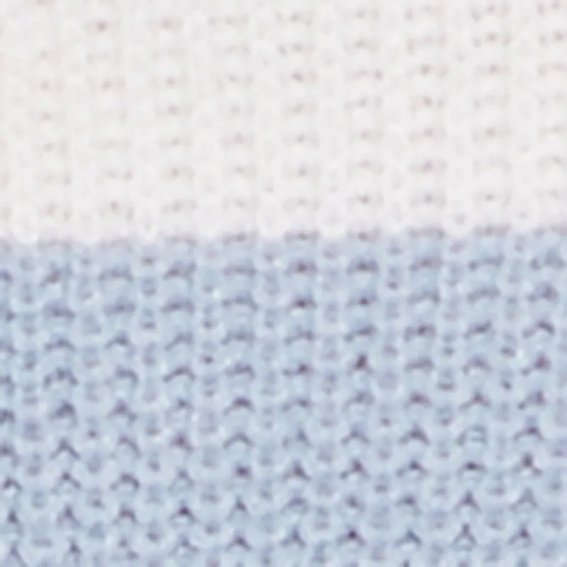 Striped Long Sleeve Mock Neck Cropped Sweater sold by Rainbow product image thumbnail 4