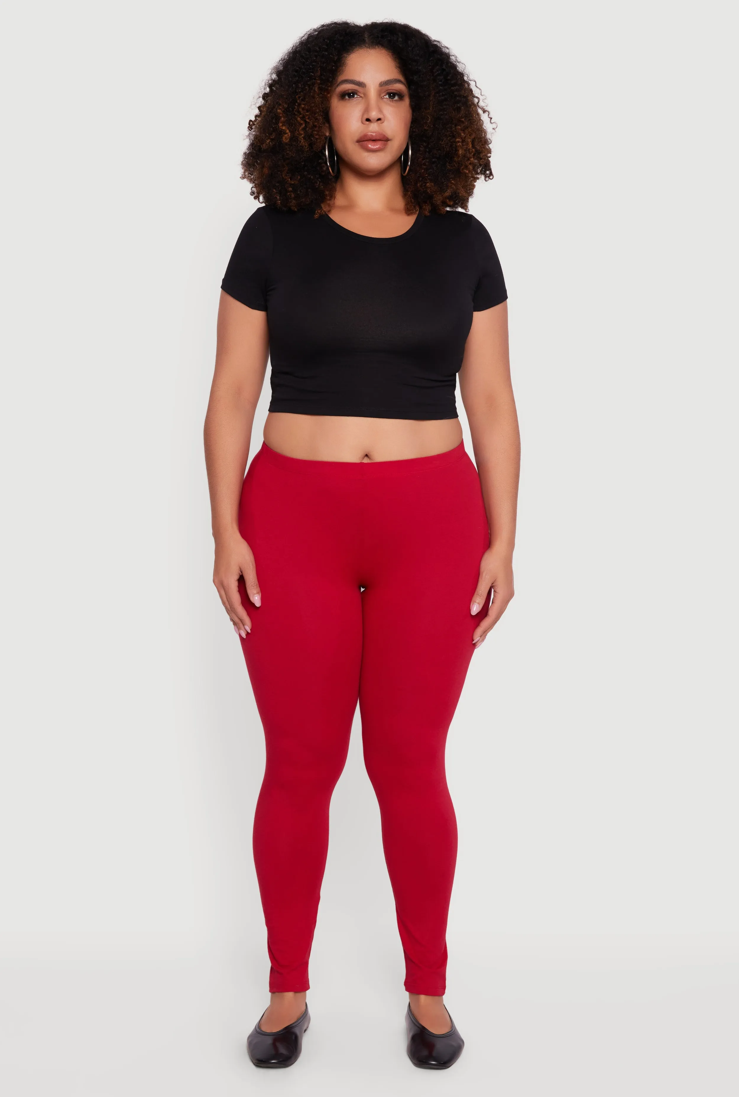 Plus Size Solid Leggings sold by Rainbow product image thumbnail 2