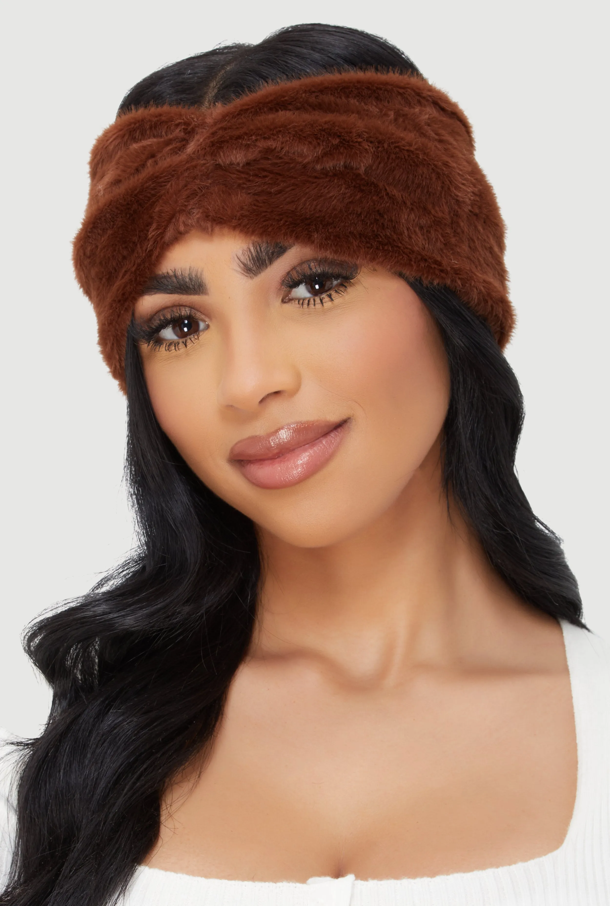 Faux Fur Twisted Front Headband sold by Rainbow product image thumbnail 2