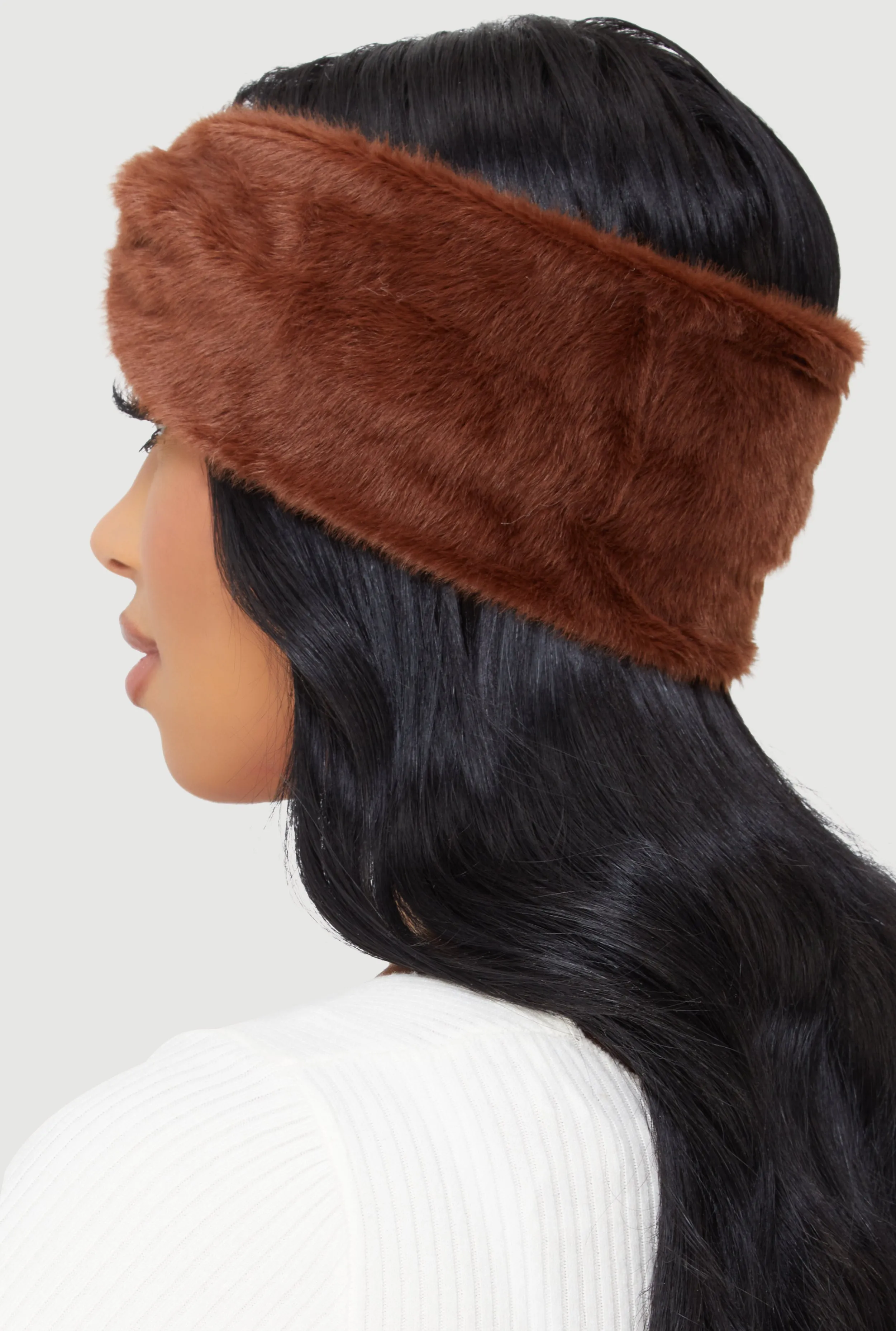 Faux Fur Twisted Front Headband sold by Rainbow product image thumbnail 3