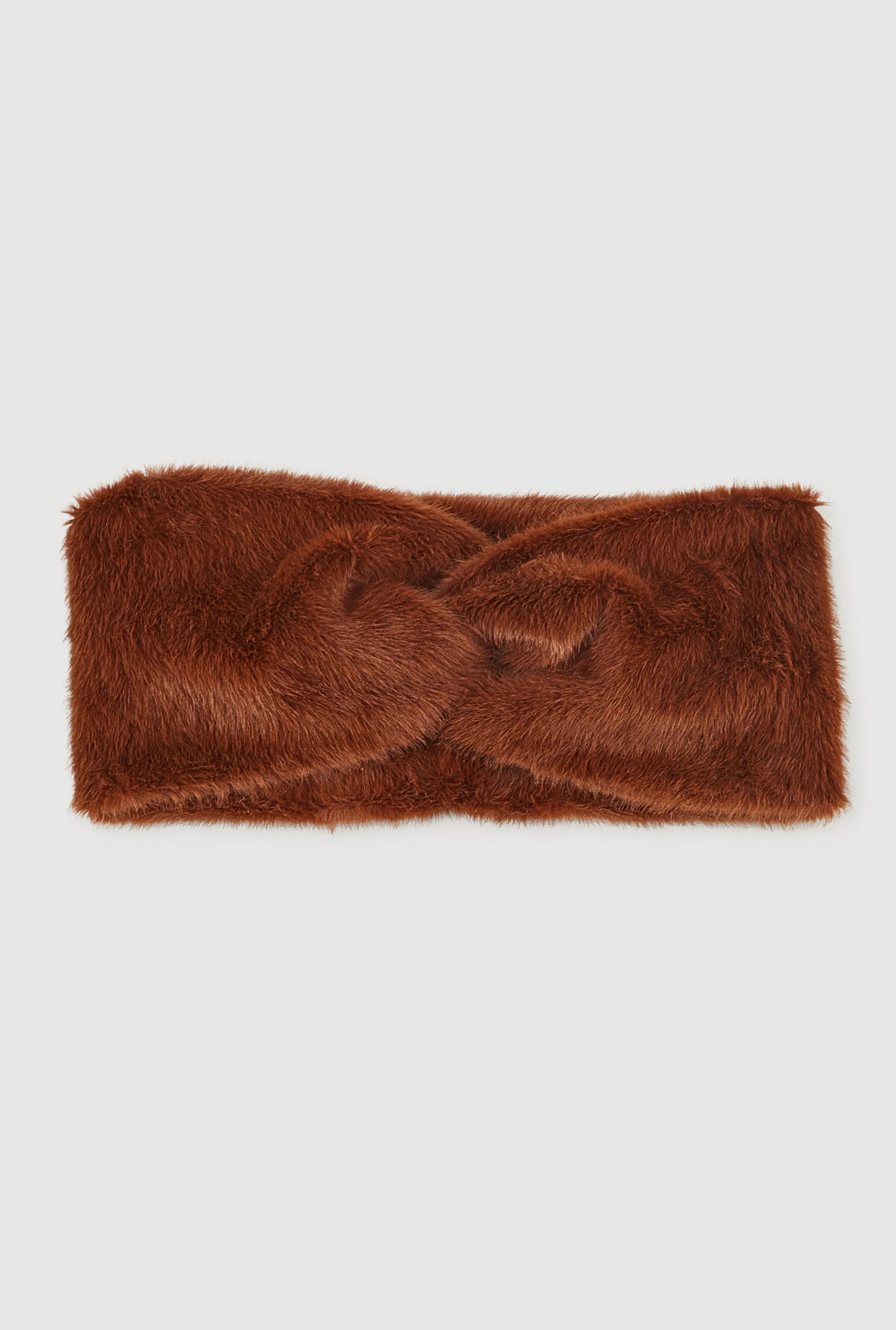Faux Fur Twisted Front Headband sold by Rainbow