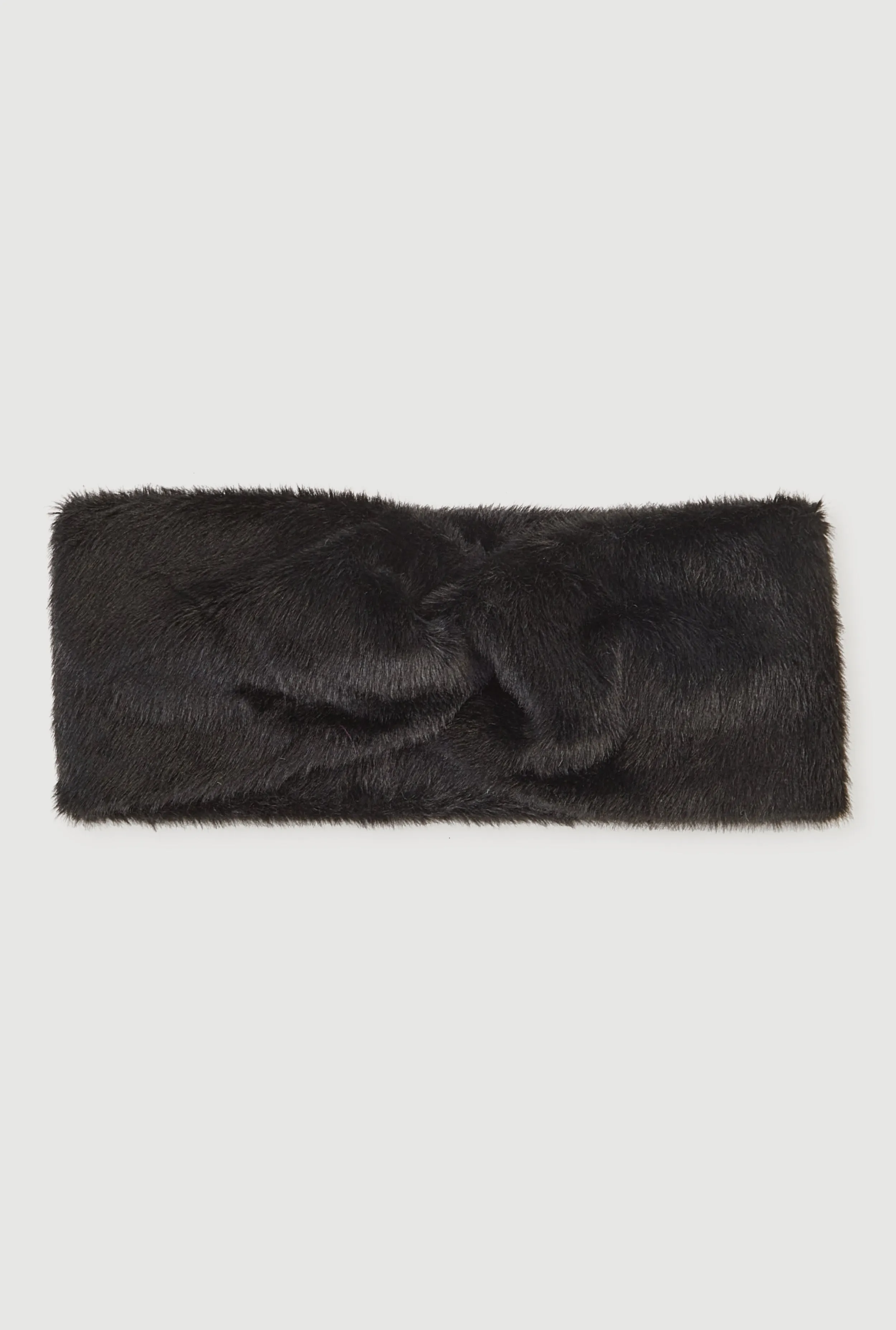 Faux Fur Twisted Front Headband sold by Rainbow