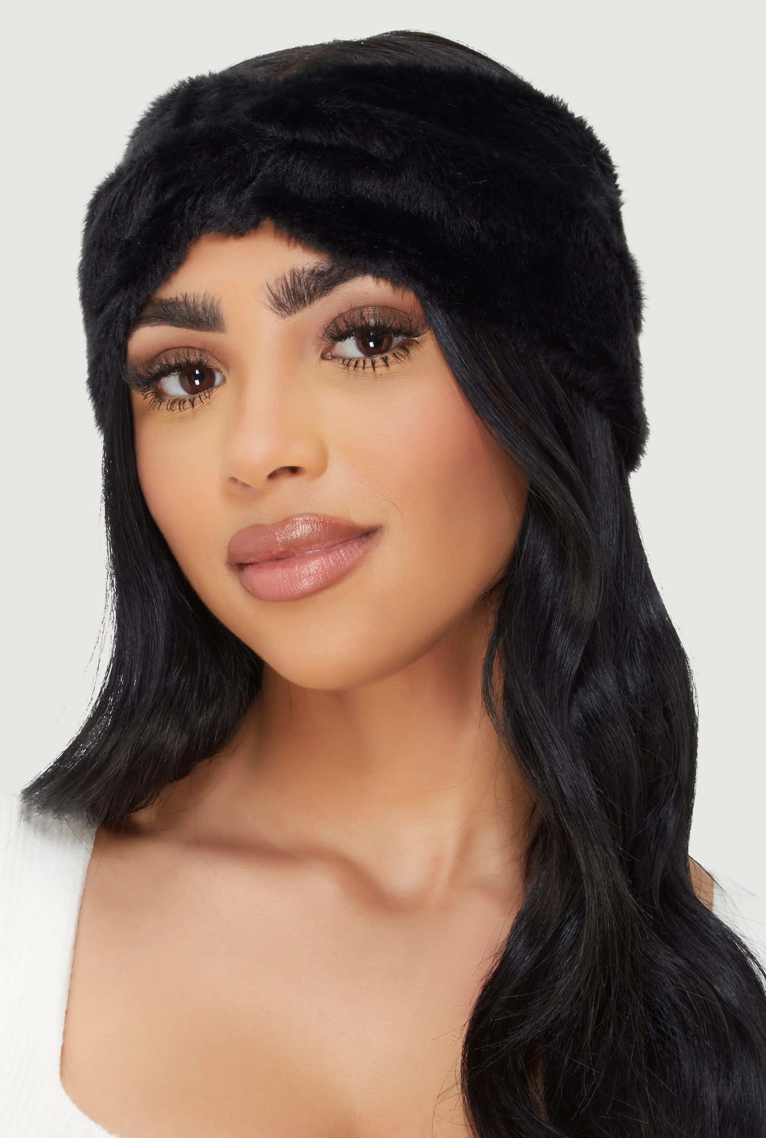 Faux Fur Twisted Front Headband sold by Rainbow product image thumbnail 2