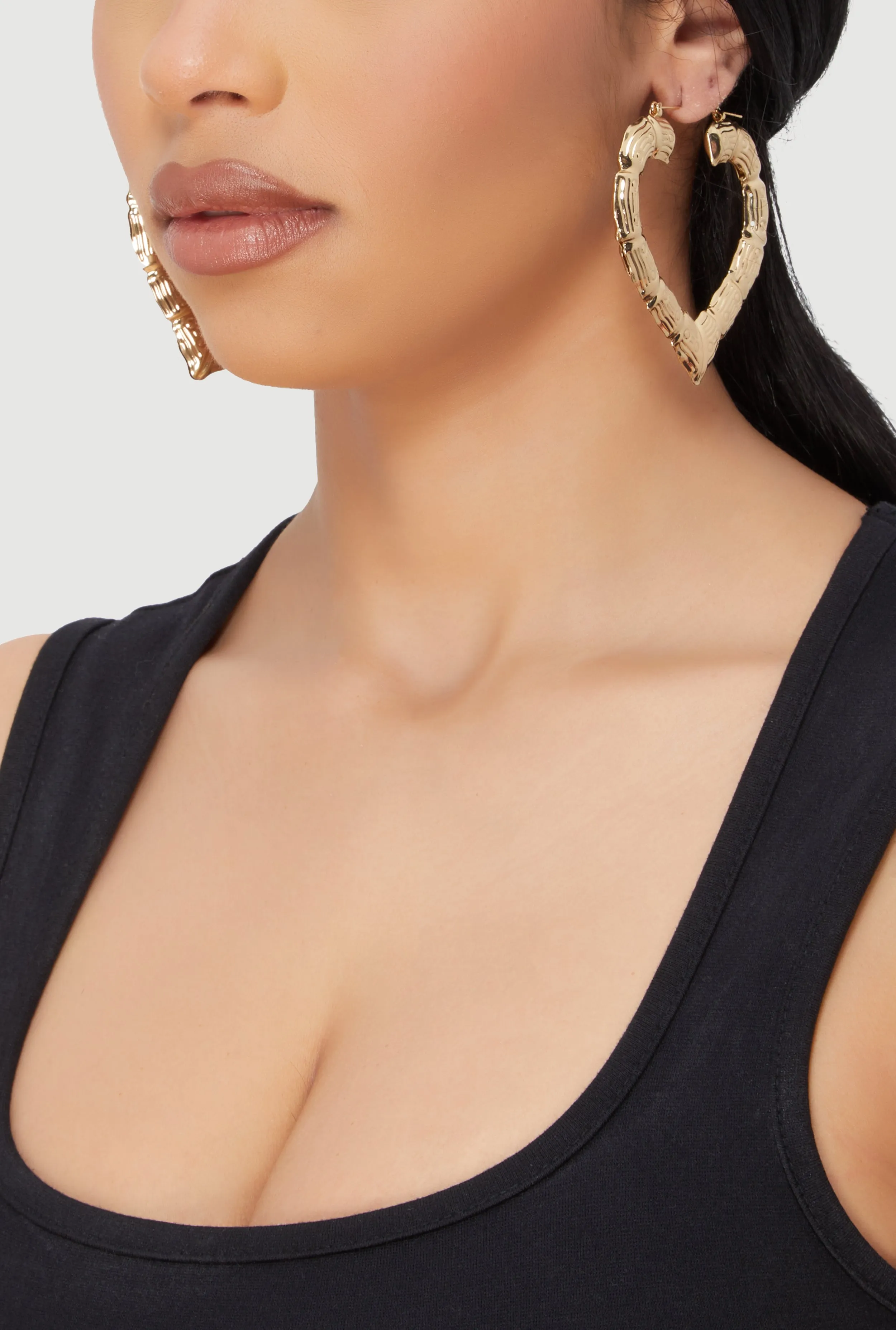 Assorted Bamboo Hoop Earrings Trio sold by Rainbow product image thumbnail 2