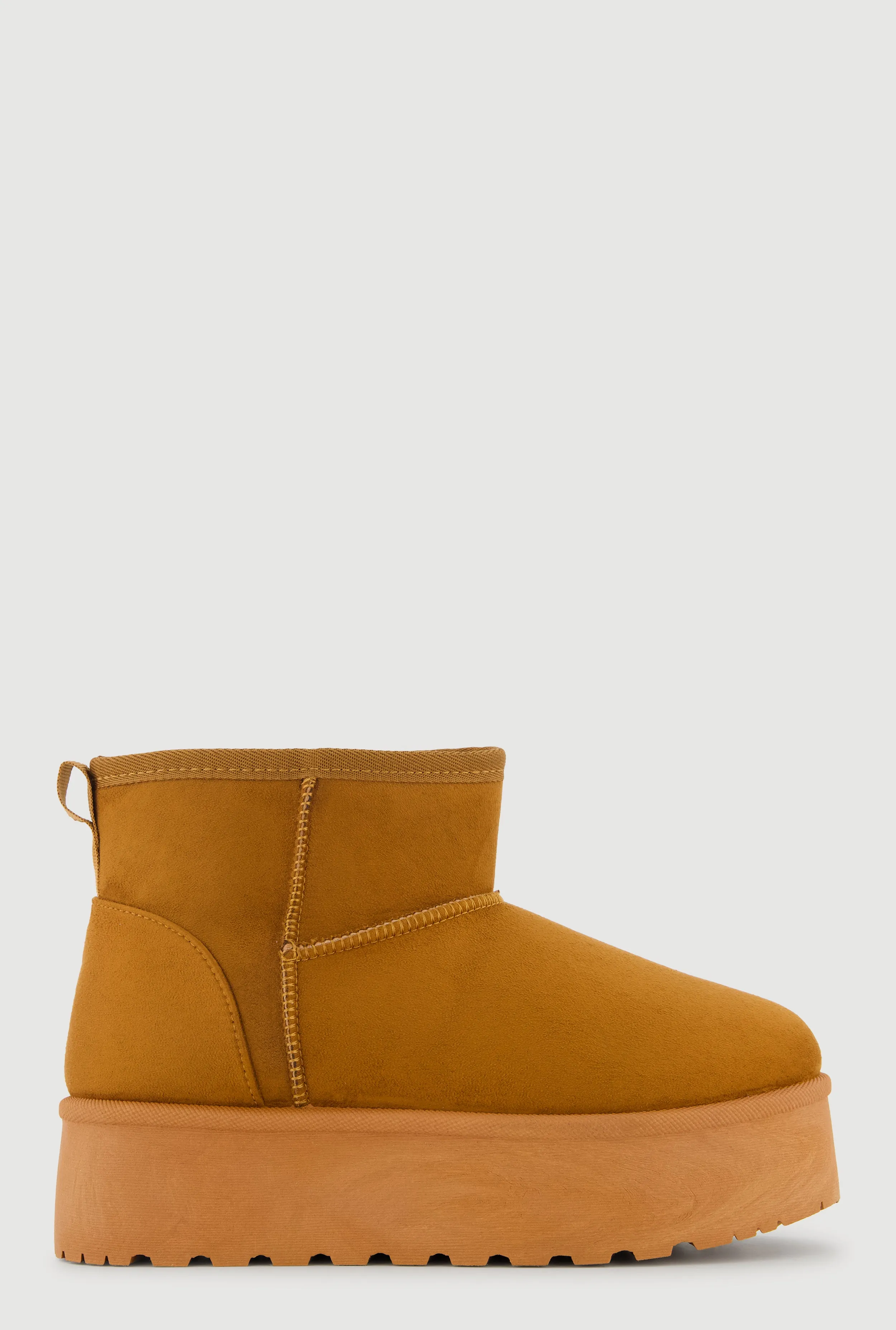 Faux Suede Low Platform Booties sold by Rainbow product image thumbnail 2