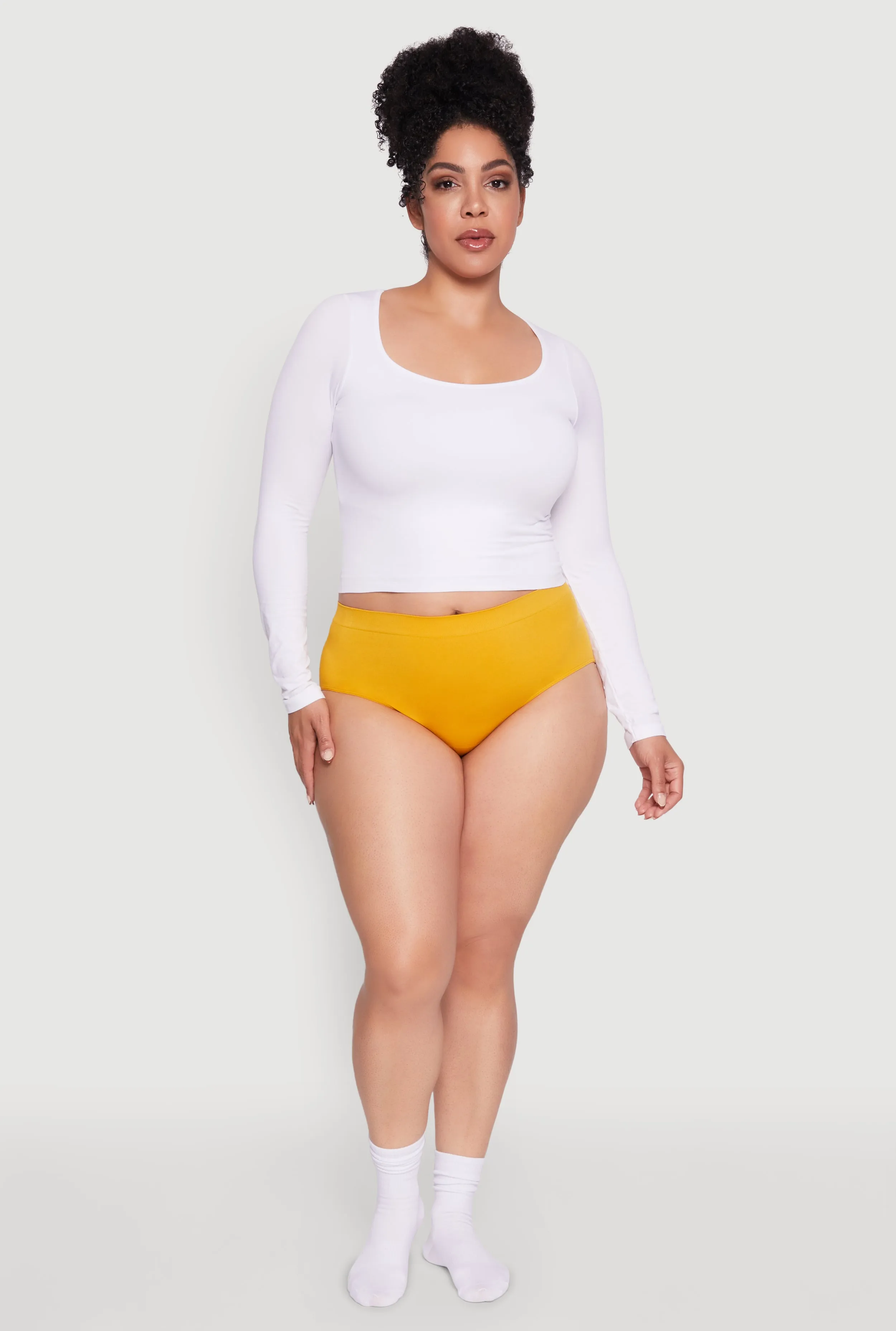 Plus Size Seamless Bikini Panty sold by Rainbow product image thumbnail 3