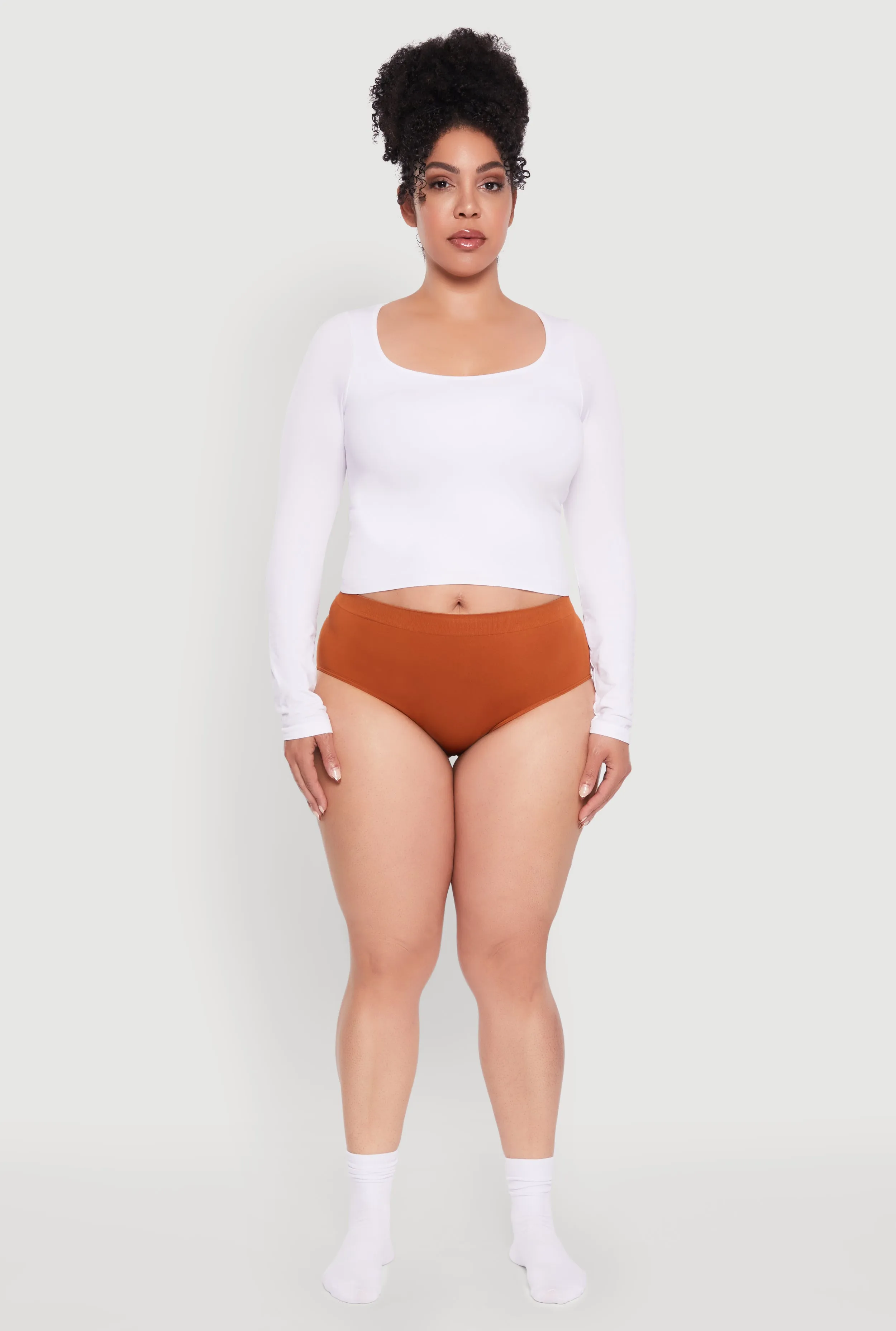 Plus Size Seamless Bikini Panty sold by Rainbow product image thumbnail 2