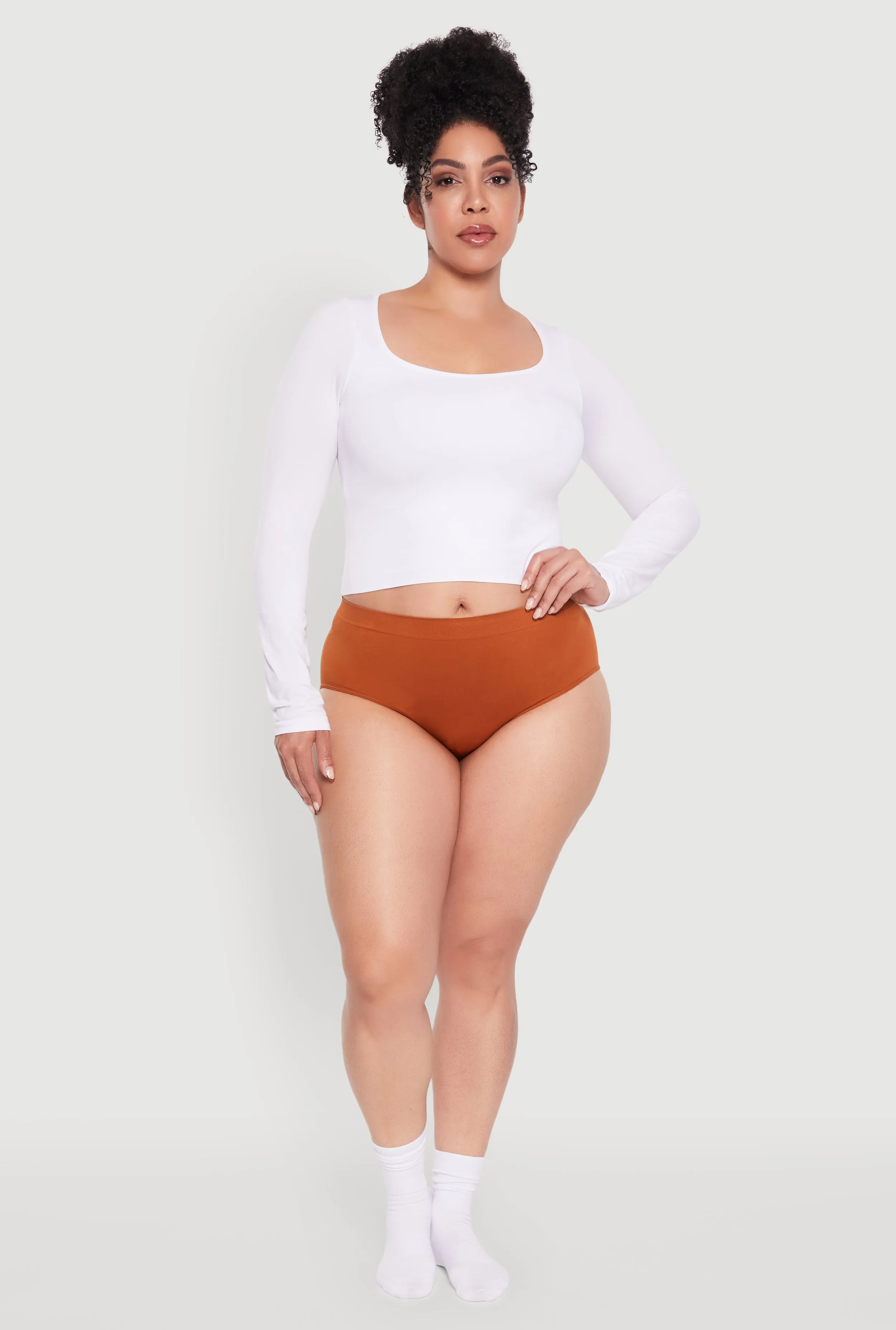 Plus Size Seamless Bikini Panty sold by Rainbow product image thumbnail 3