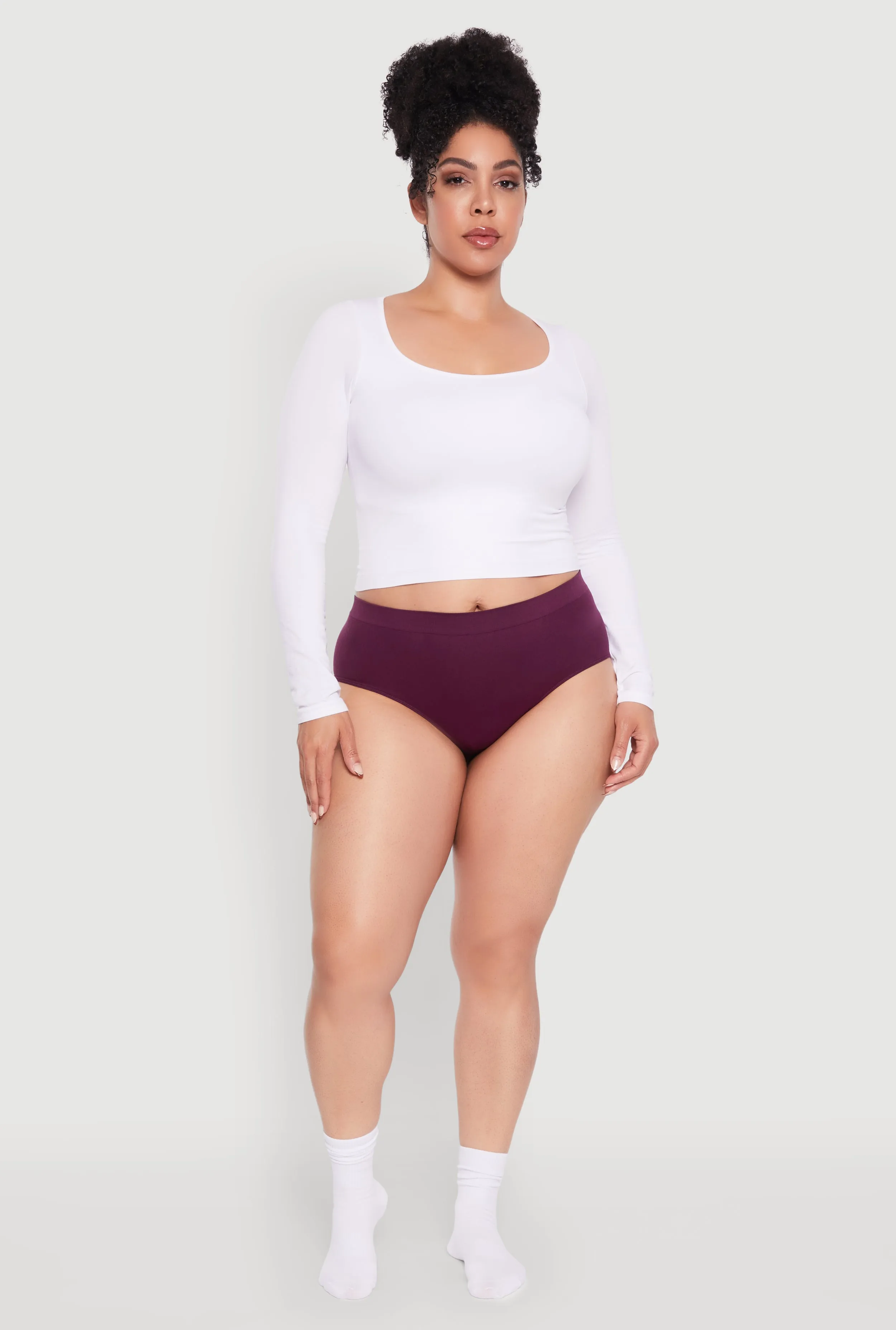 Plus Size Seamless Bikini Panty sold by Rainbow product image thumbnail 3