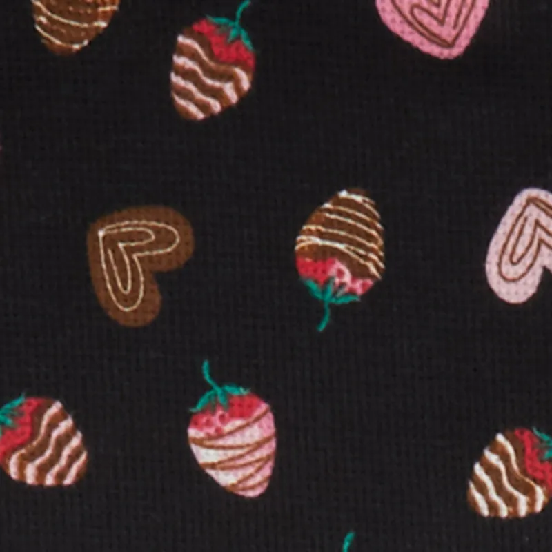 Plus Size Strawberry Print Waffle Knit Thermal Pajama Gift Set sold by Rainbow product image thumbnail 4