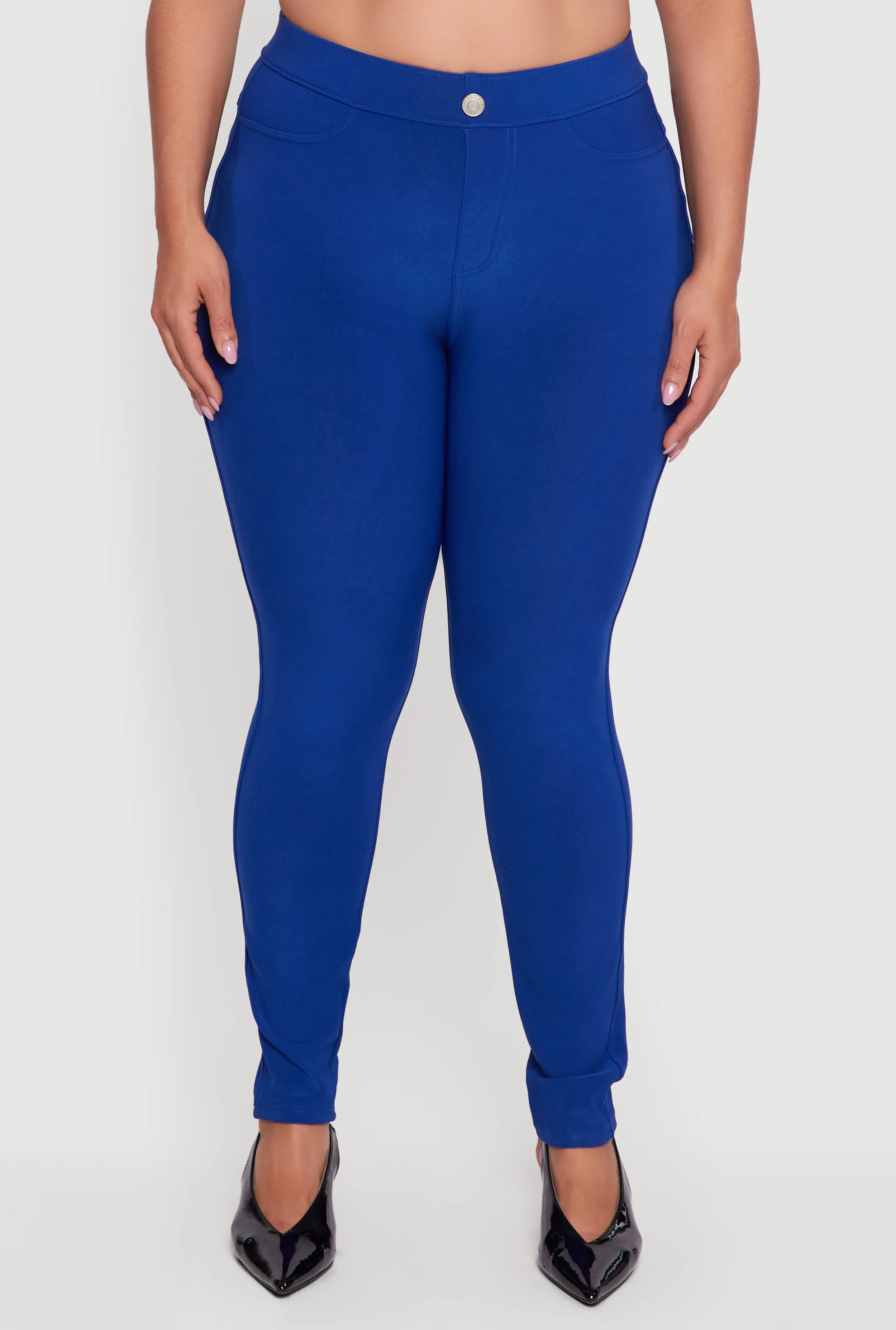 Plus Size High Waisted Scuba Dress Pants sold by Rainbow product image thumbnail 5