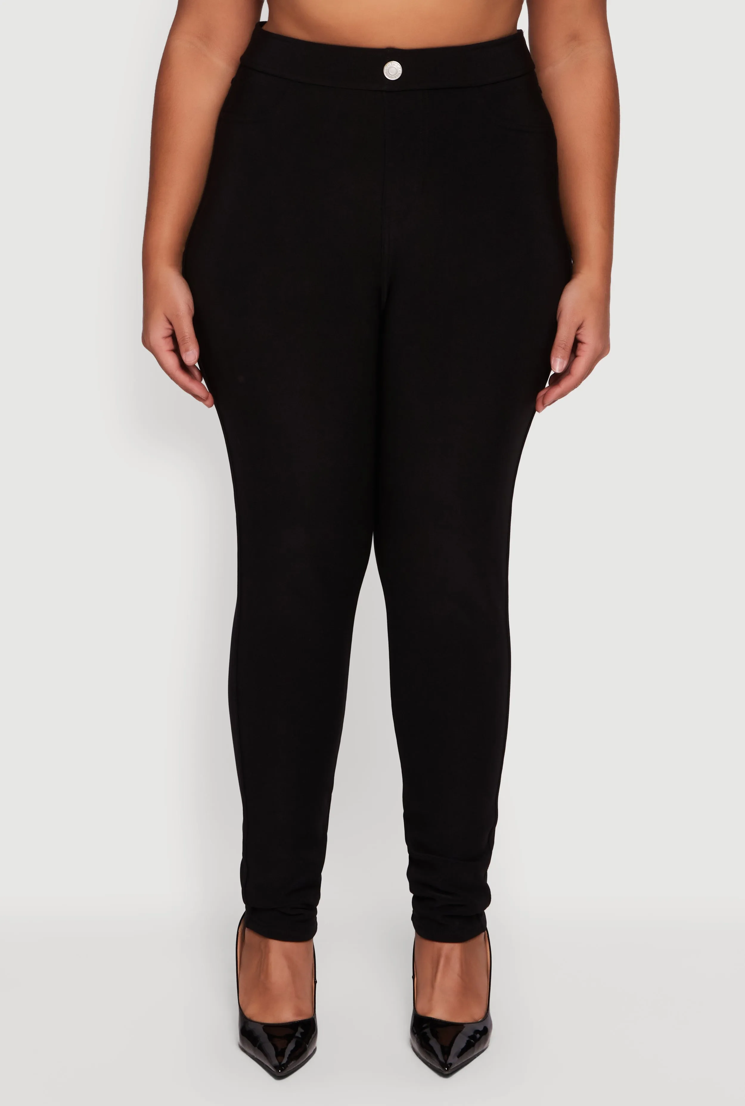 Plus Size High Waisted Scuba Dress Pants sold by Rainbow product image thumbnail 5