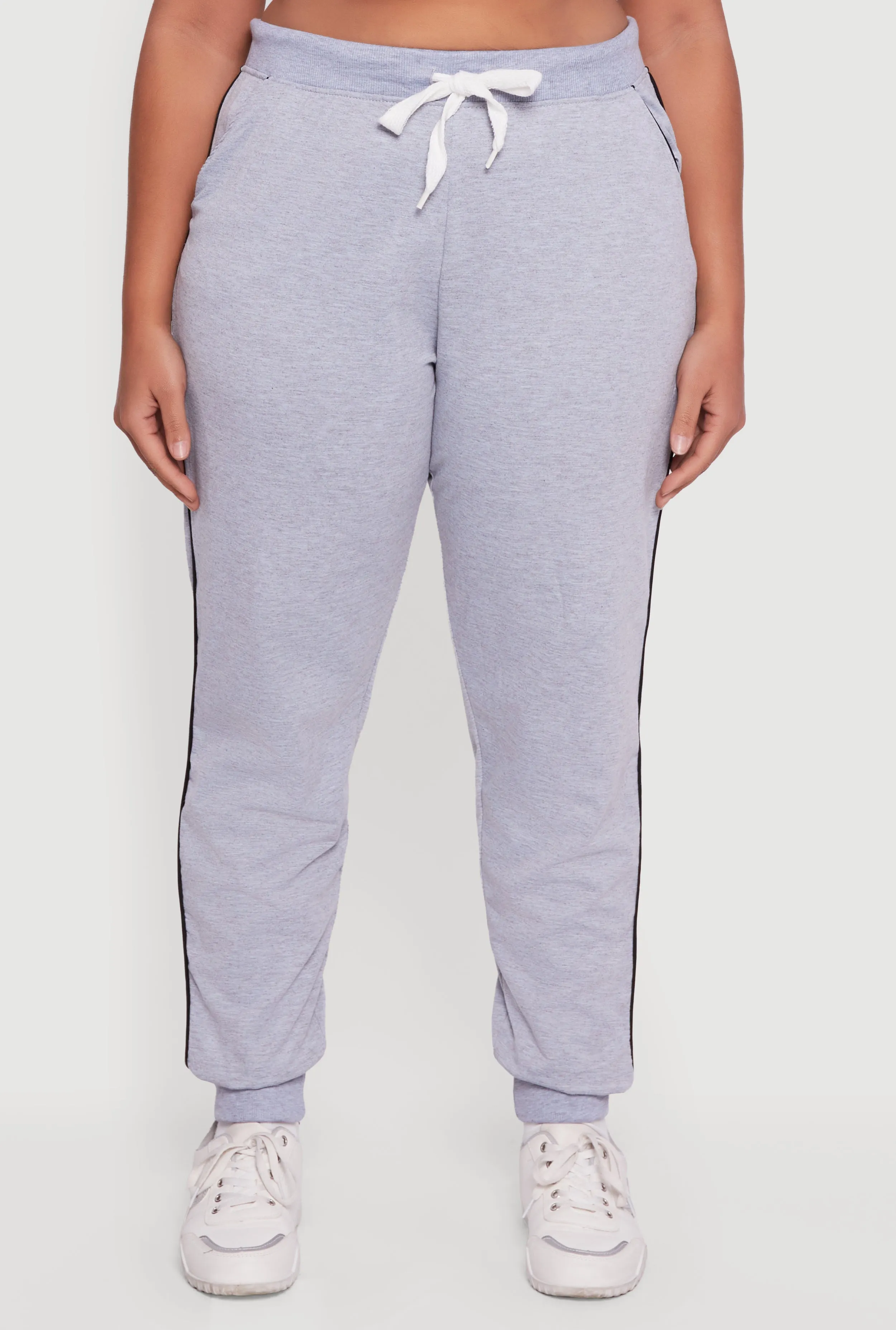 Plus Size High Waisted French Terry Lined Joggers sold by Rainbow product image thumbnail 5