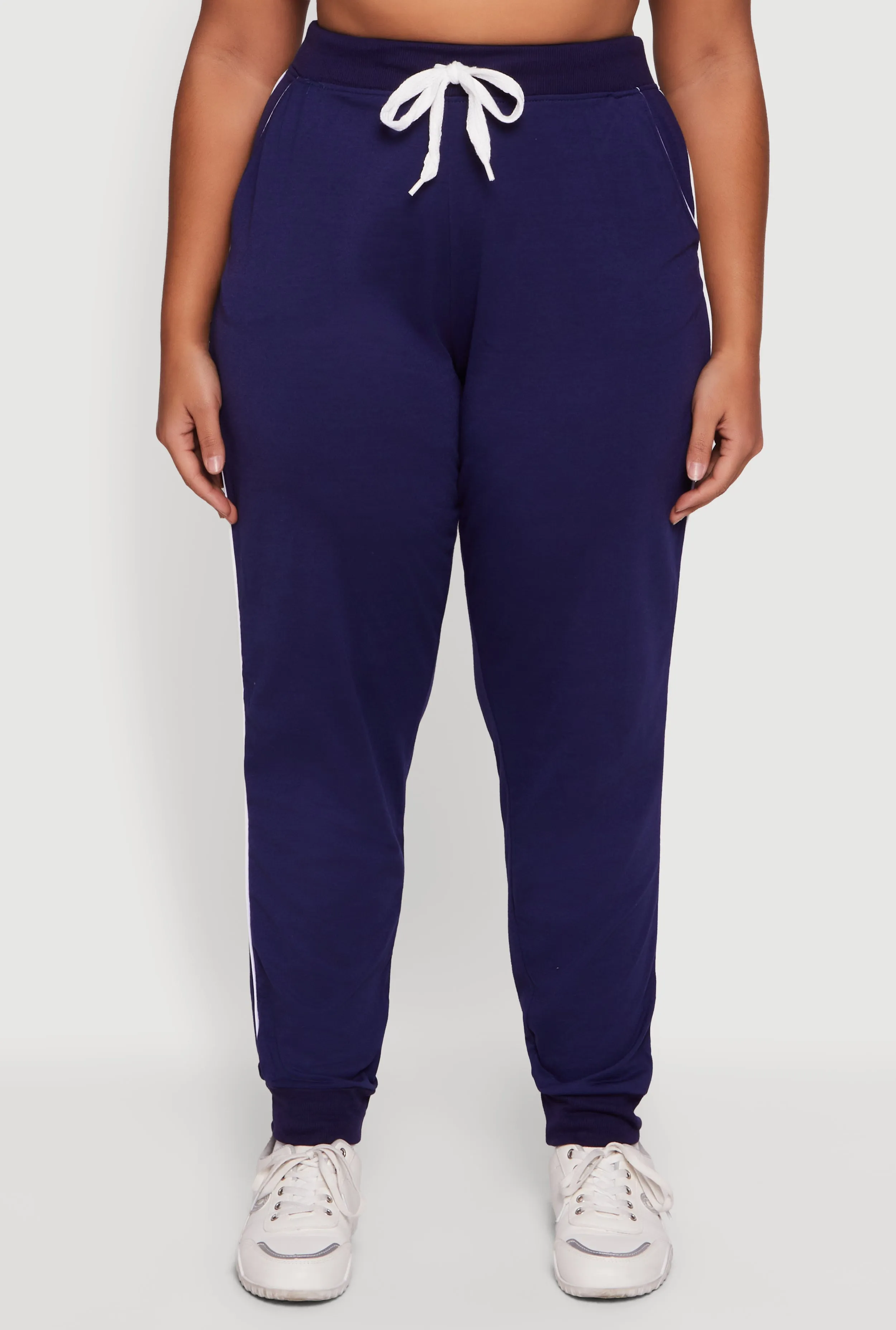 Plus Size High Waisted French Terry Lined Joggers sold by Rainbow product image thumbnail 5