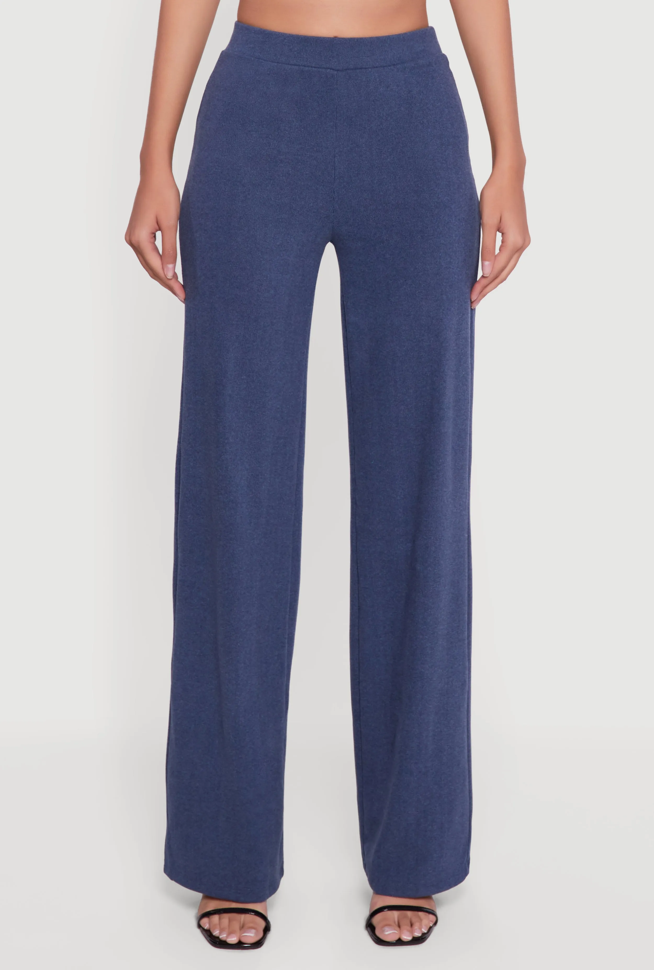 Brushed Knit High Waisted Wide Leg Pants sold by Rainbow product image thumbnail 3