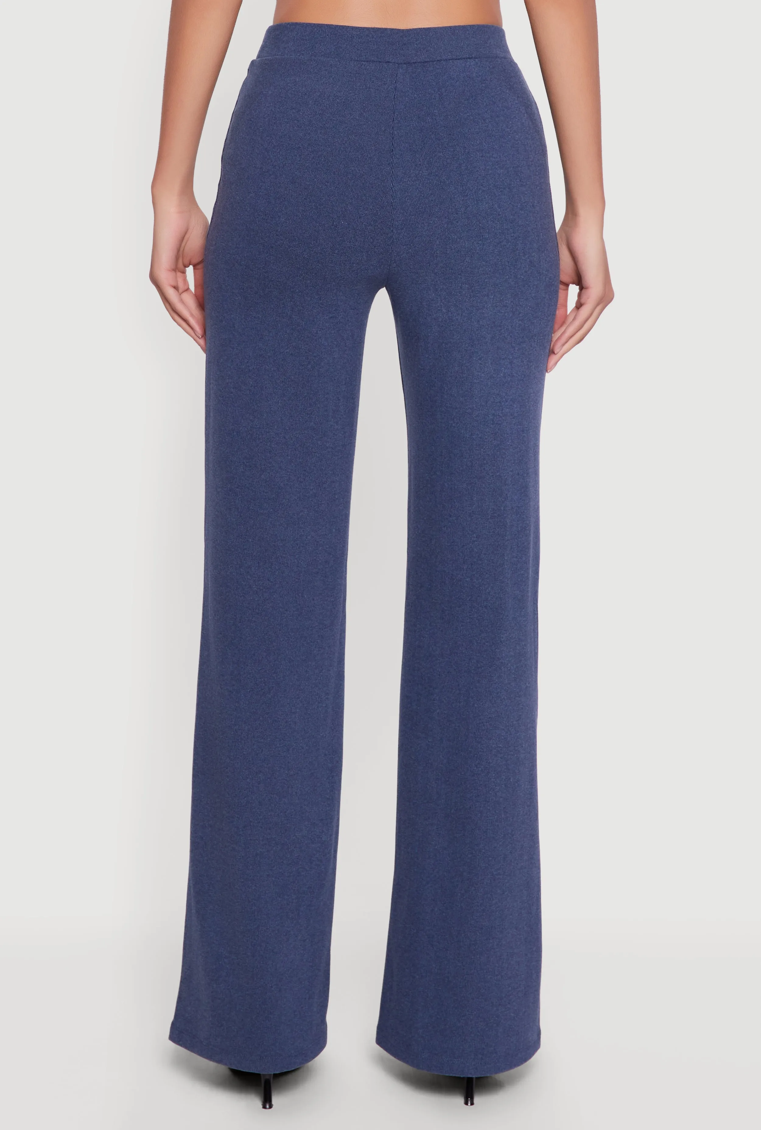 Brushed Knit High Waisted Wide Leg Pants sold by Rainbow product image thumbnail 5