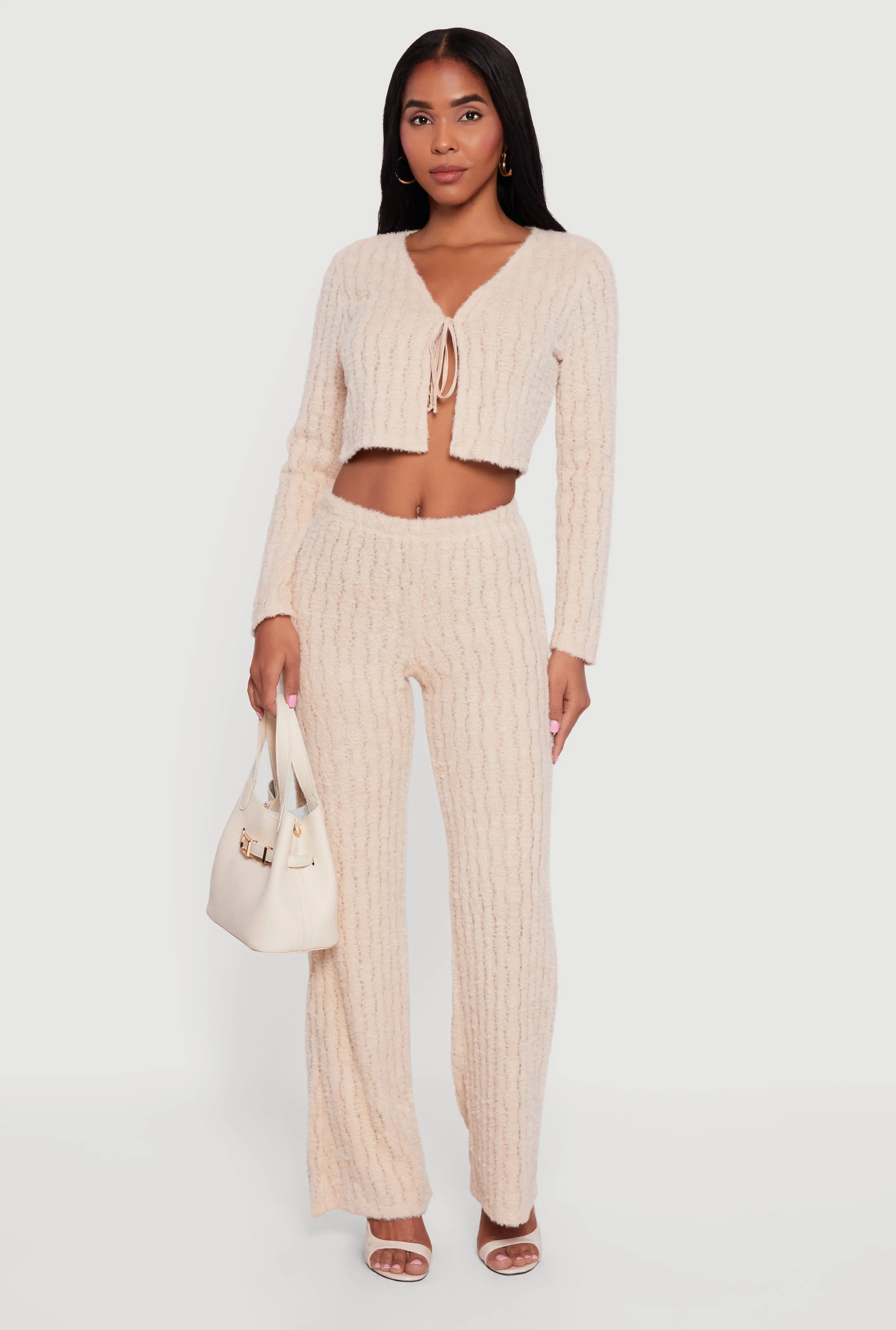 Eyelash Knit Pull On Straight Leg Pants sold by Rainbow product image thumbnail 2