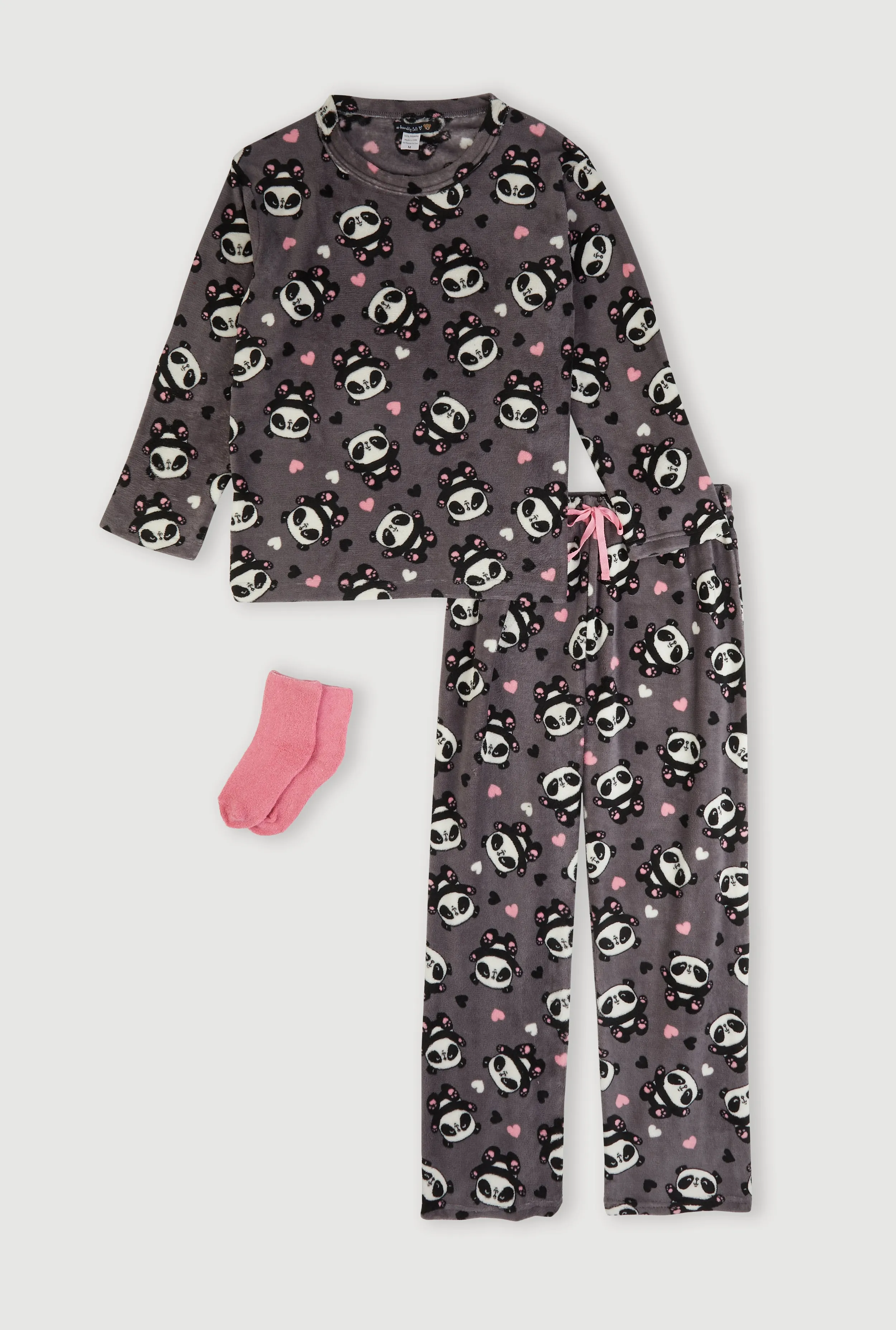 Plush Panda Bear Print Pajama Gift Set sold by Rainbow