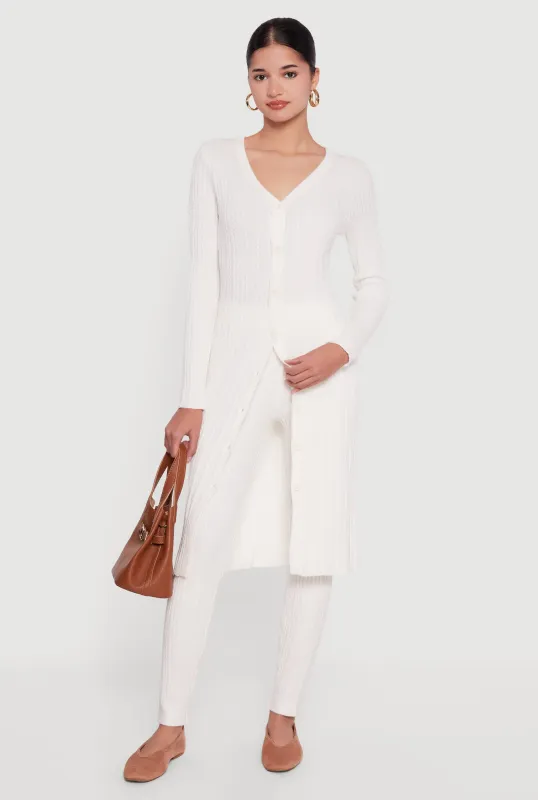 Cable Knit High Waisted Pull On Leggings sold by Rainbow