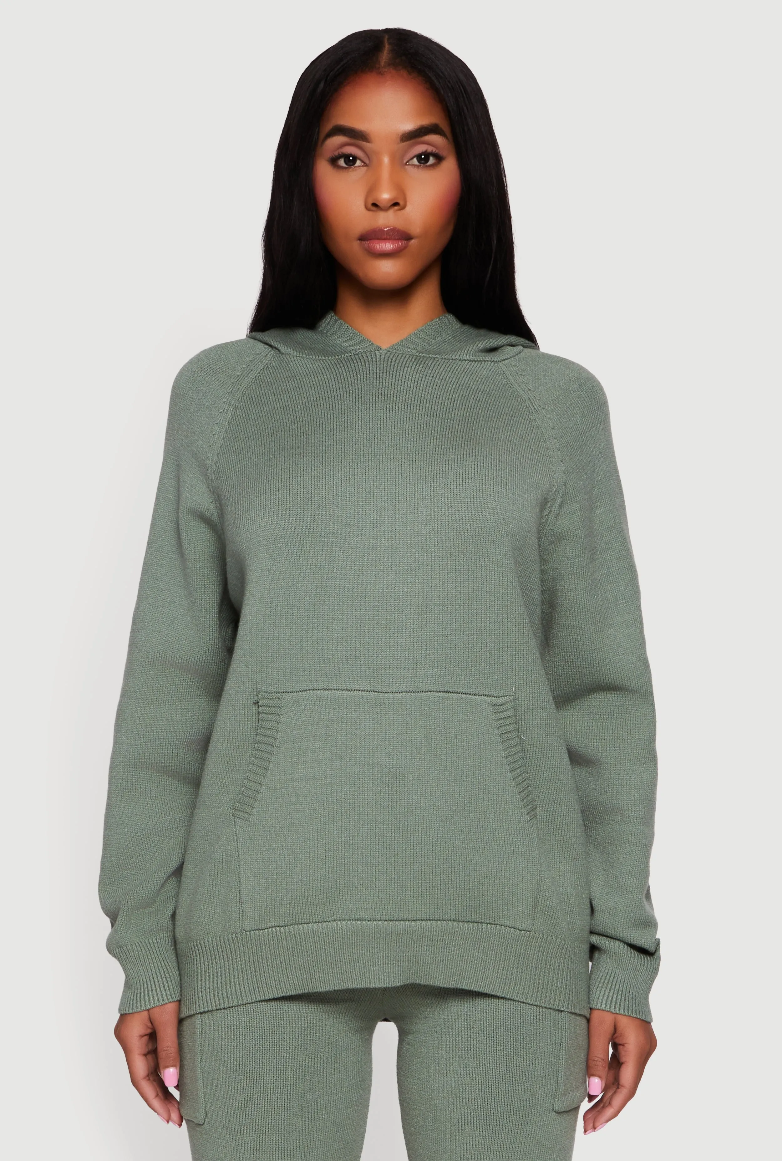 Kangaroo Pocket Pullover Sweater Hoodie sold by Rainbow