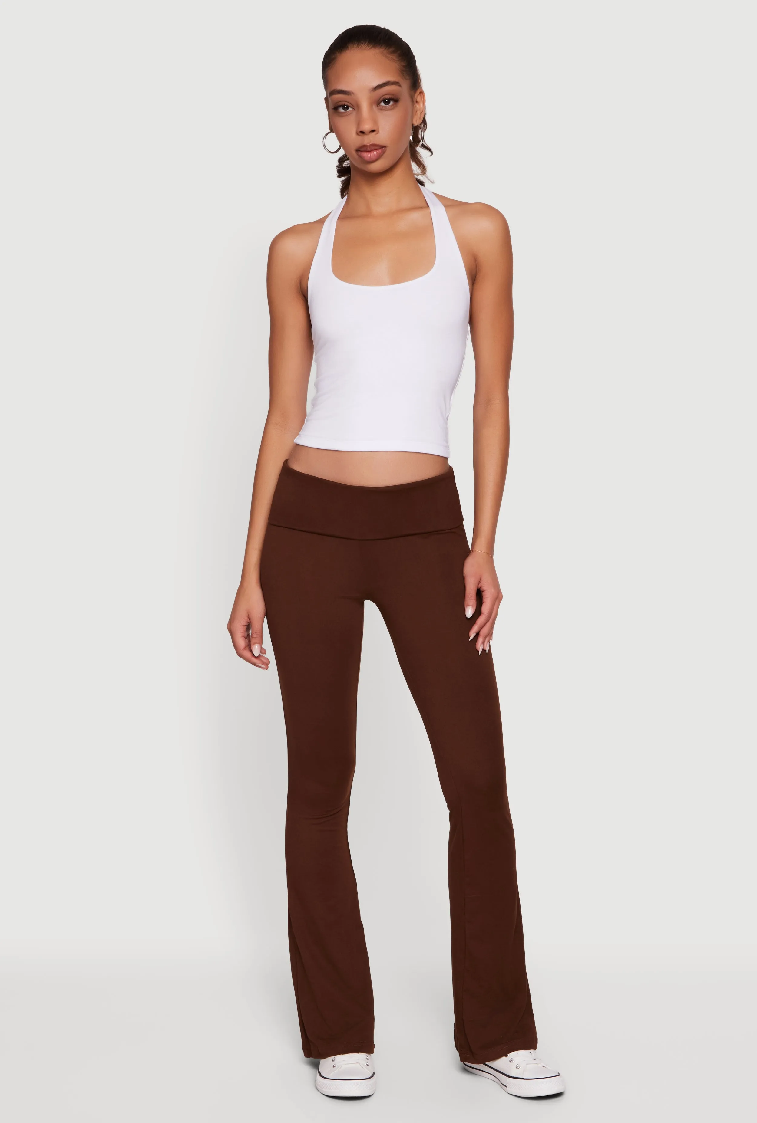 Fold Over Boot Cut Casual Pants sold by Rainbow product image thumbnail 2