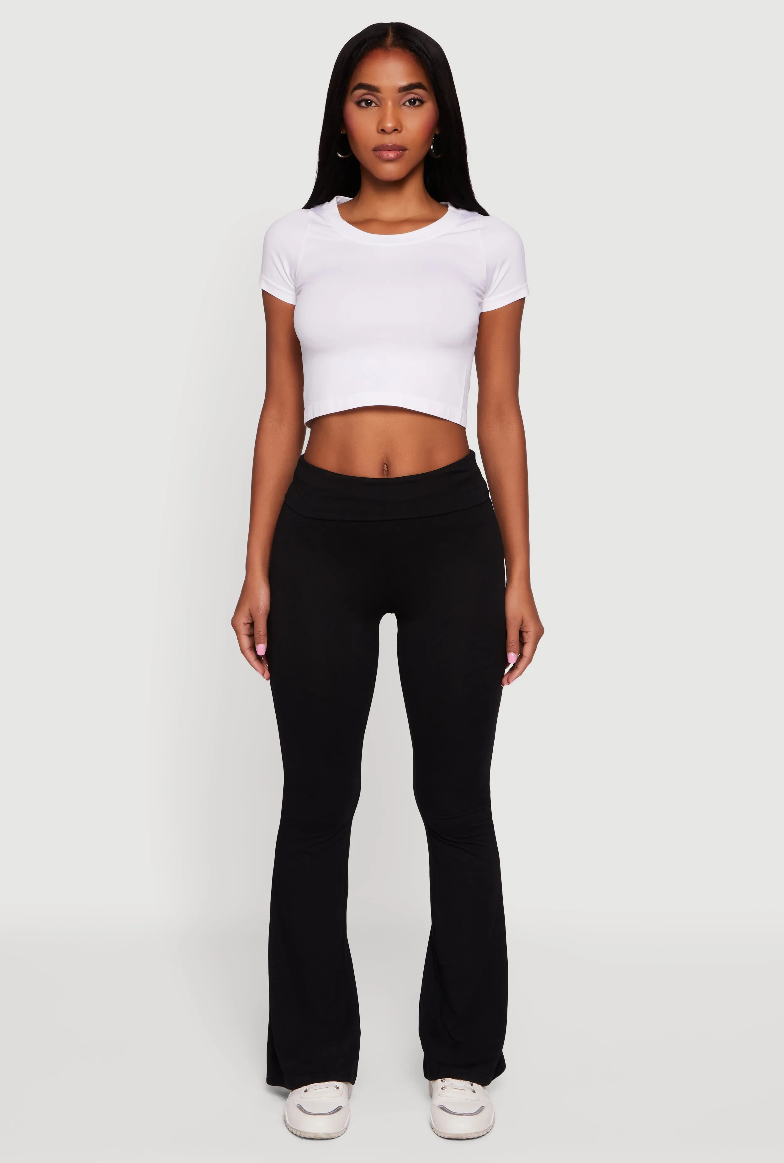 Fold Over Boot Cut Casual Pants sold by Rainbow product image thumbnail 2