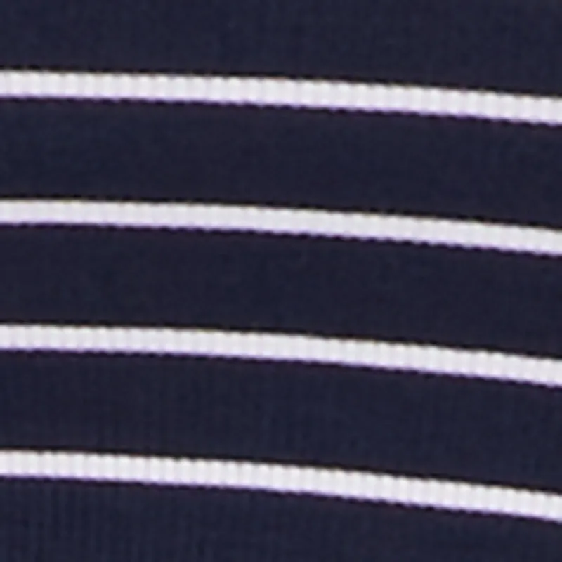 Striped Rib Knit Cropped Long Sleeve Scoop Neck Tee sold by Rainbow product image thumbnail 4