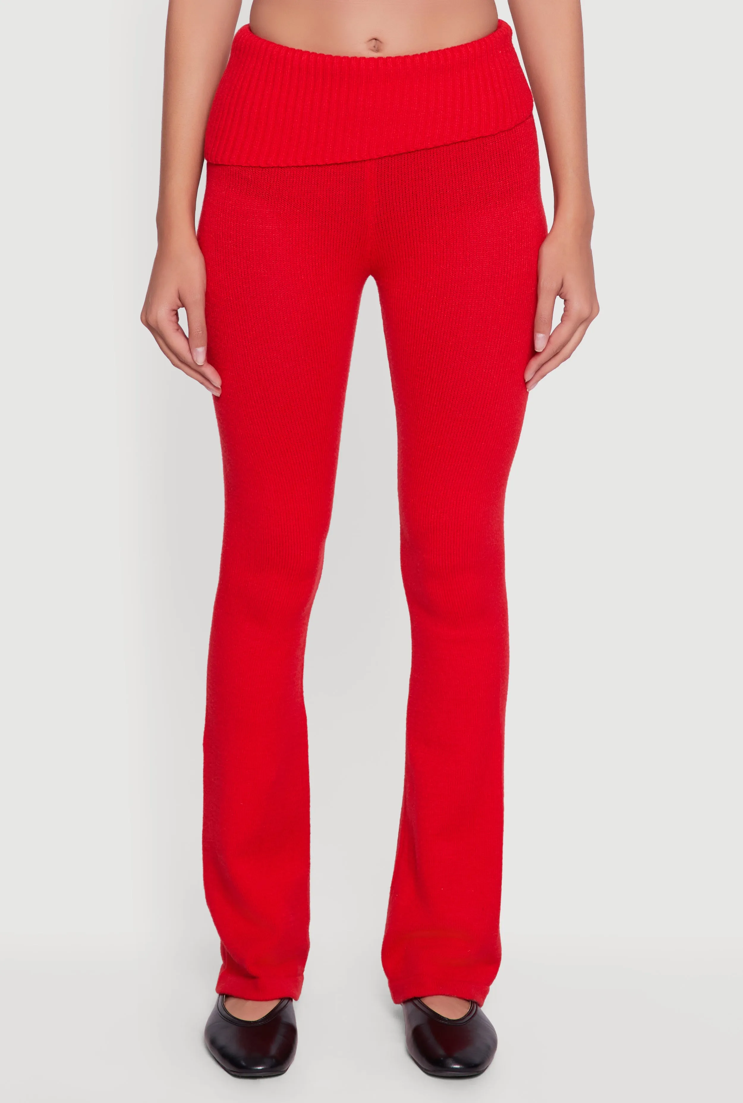 Slim Bootcut Fold Over Pants sold by Rainbow product image thumbnail 3