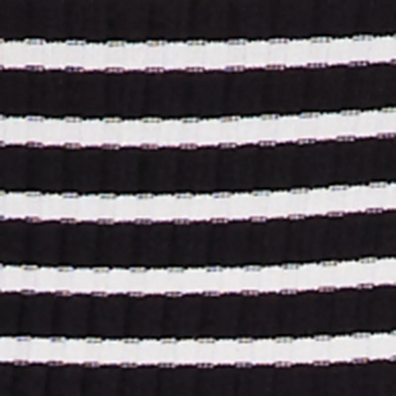 Striped Rib Knit Long Sleeve Polo Sweater sold by Rainbow product image thumbnail 4