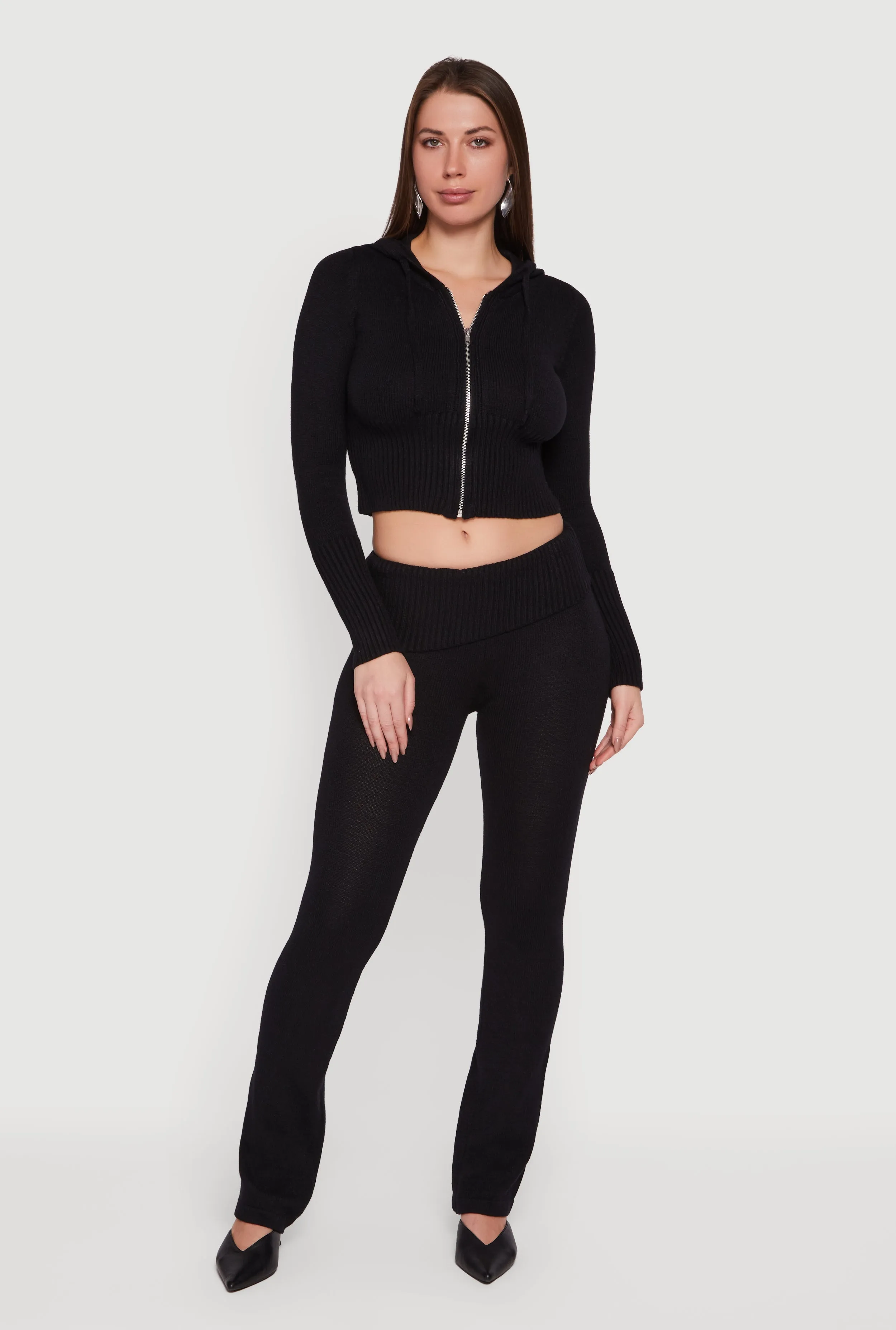 Slim Bootcut Fold Over Pants sold by Rainbow product image thumbnail 5